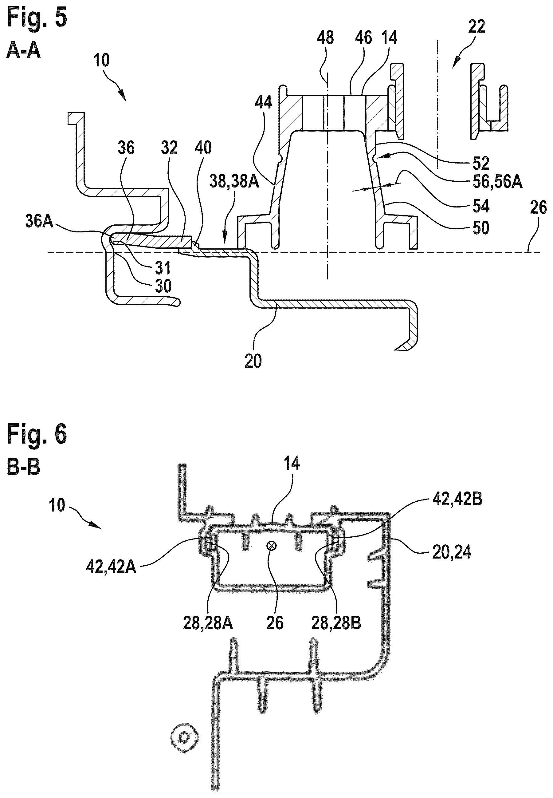Patent US12583377 Figure 3 – Fastening device for fastening a headlamp in a motor vehicle, a headlamp assembly, a motor vehicle, a kit comprising a plurality of fastening devices
