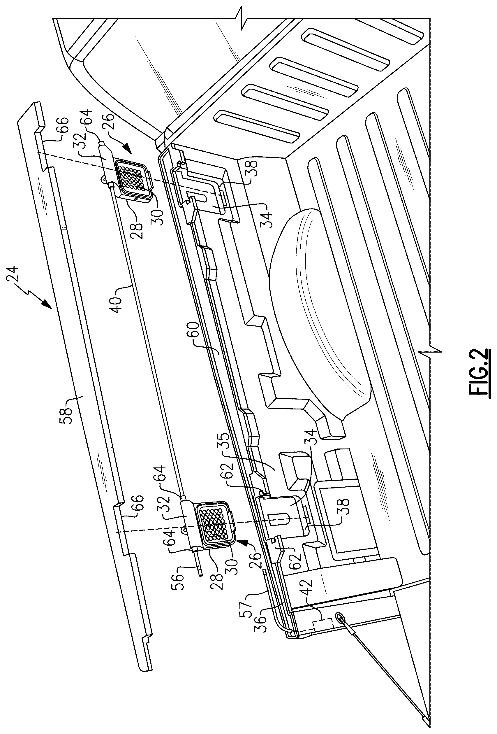 Patent US12583380 Figure 2 – Flexible lighting system