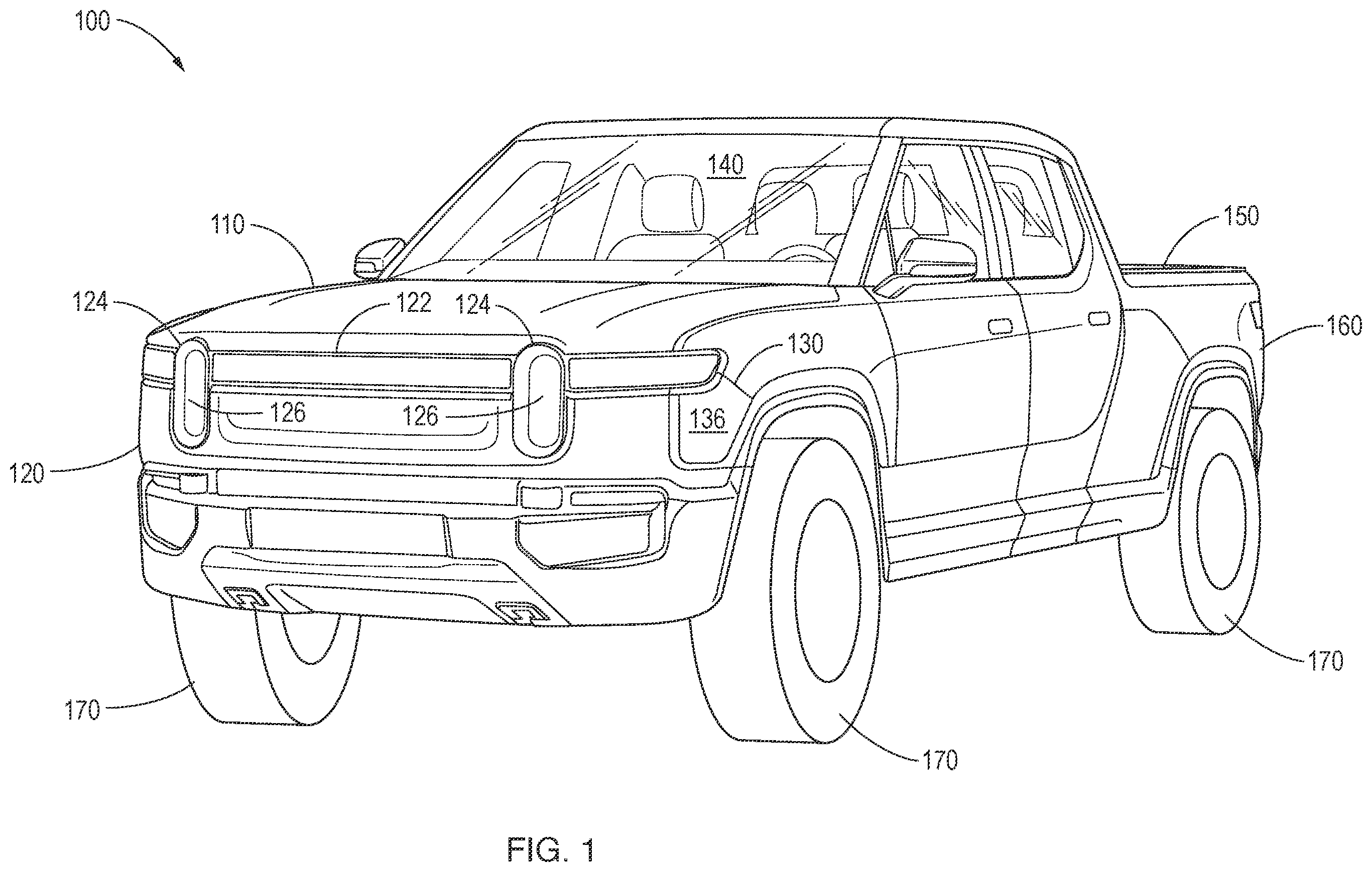 Patent US12583382 Figure 1 – Synchronized lighting for electric vehicles
