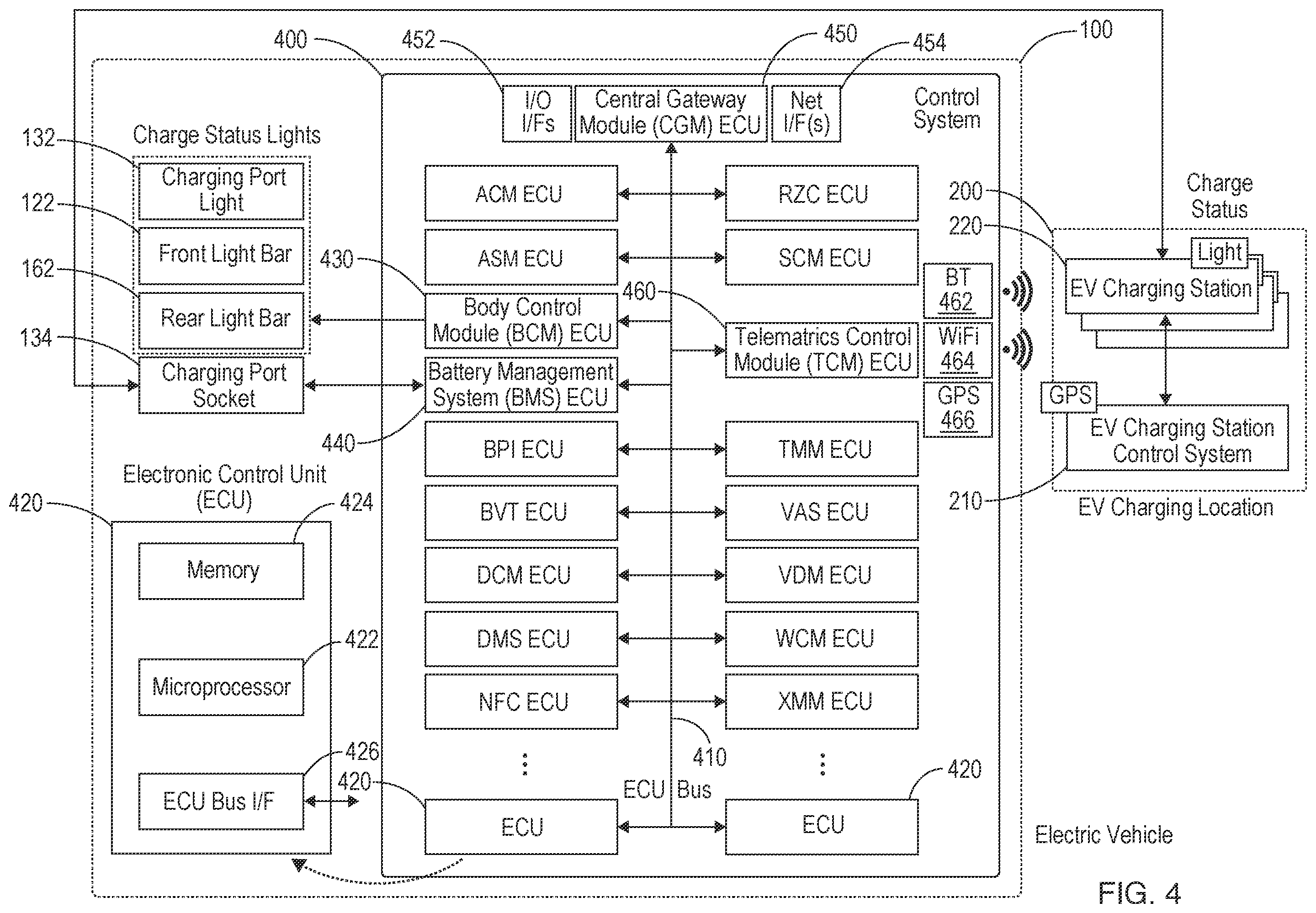 Patent US12583382 Figure 5 – Synchronized lighting for electric vehicles