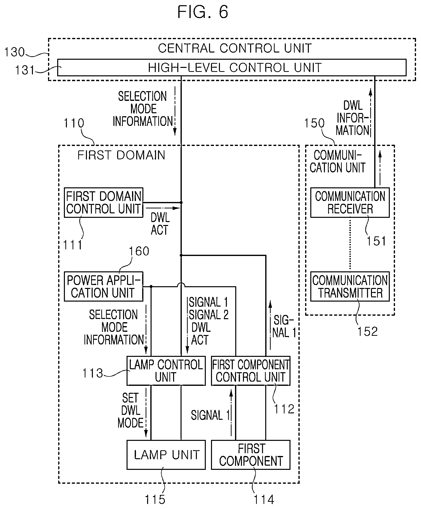 Patent US12583384 Figure 6 – System and method for controlling a vehicle condition check light using a DWL mode