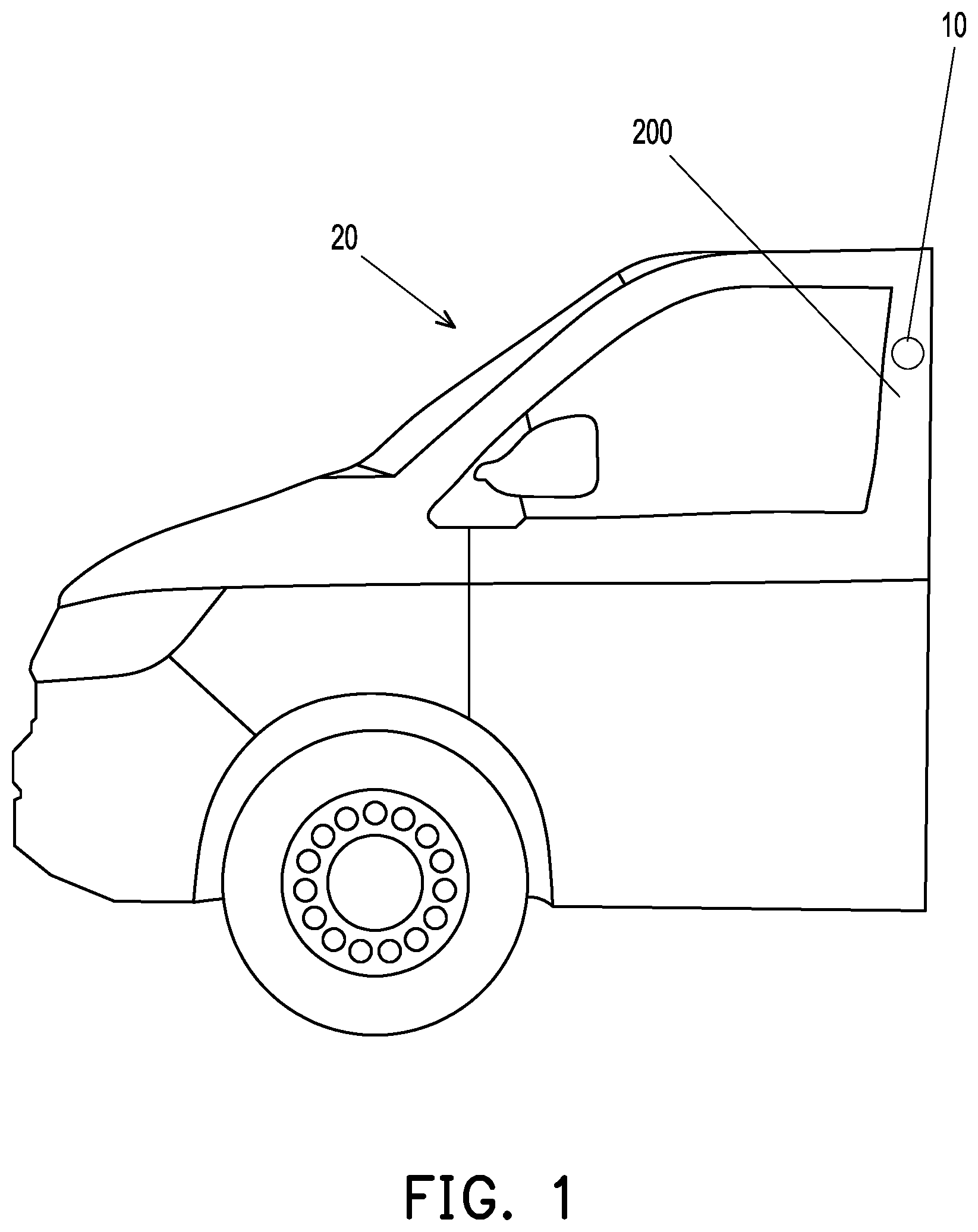 Patent US12583387 Figure 1 – Vehicle image recognition module