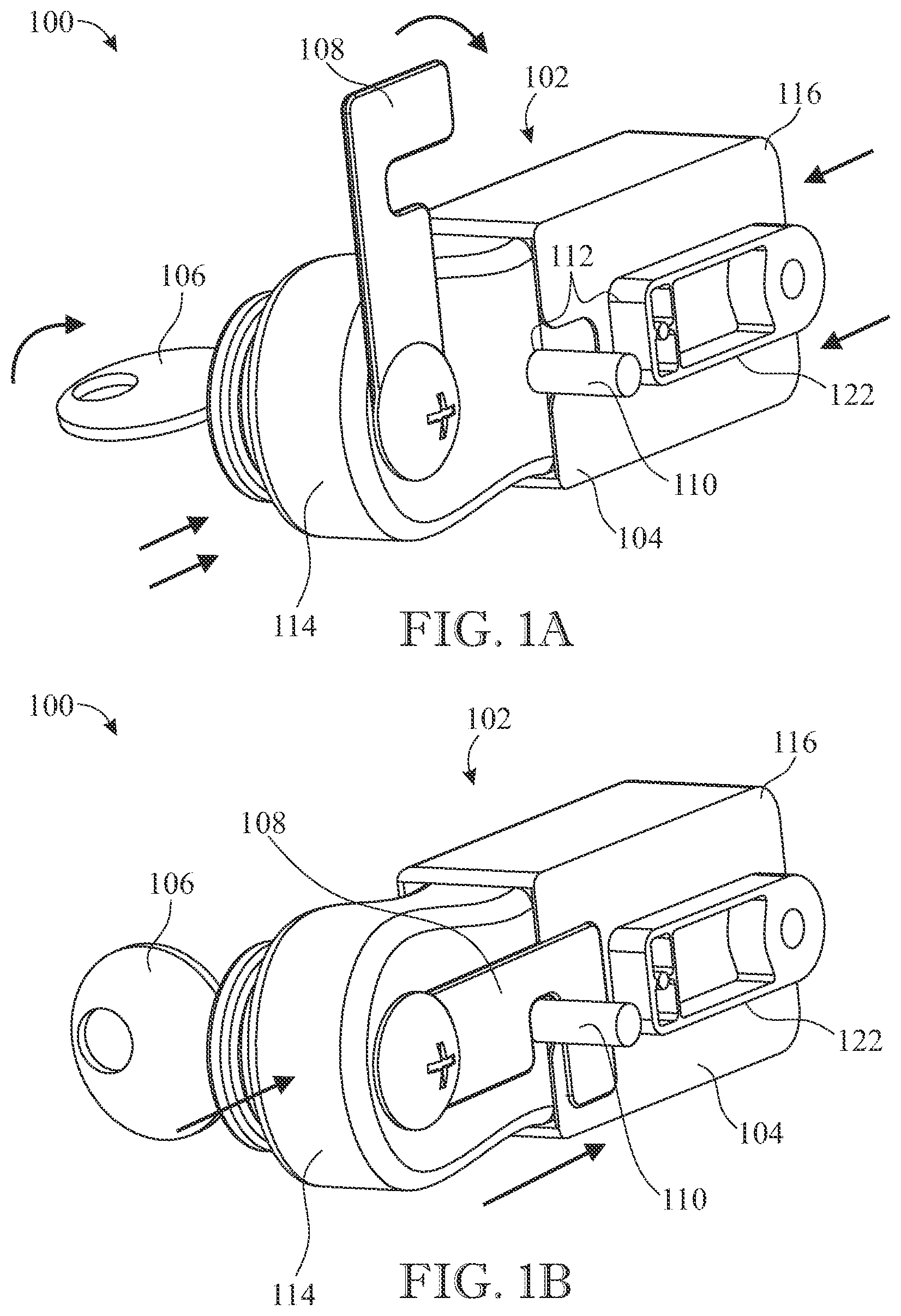 Patent US12583392 Figure 1 – Locakable ISOFIX connection device and method of securing an object to a vehicle seat