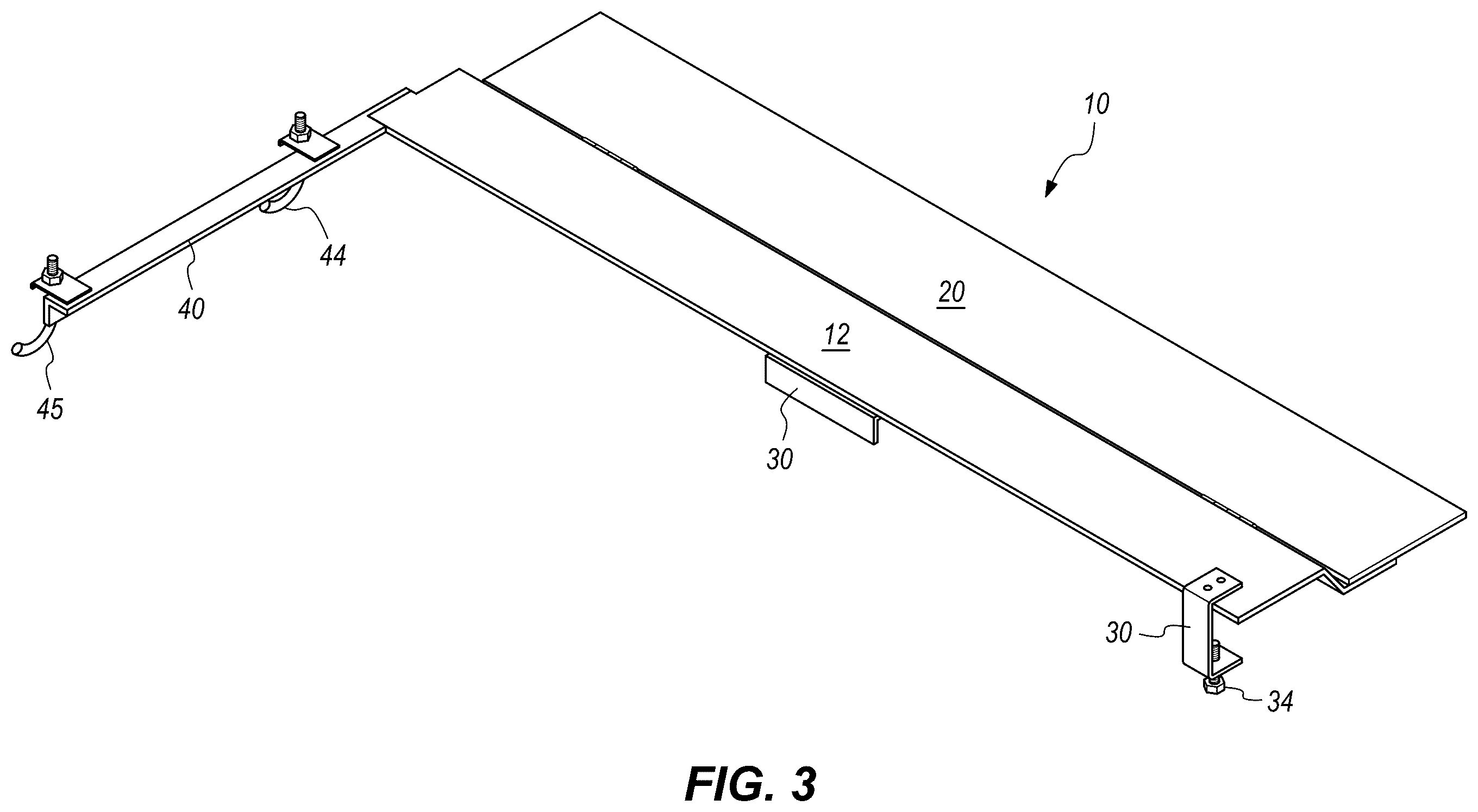 Patent US12583393 Figure 3 – Modular rack system for a pickup truck