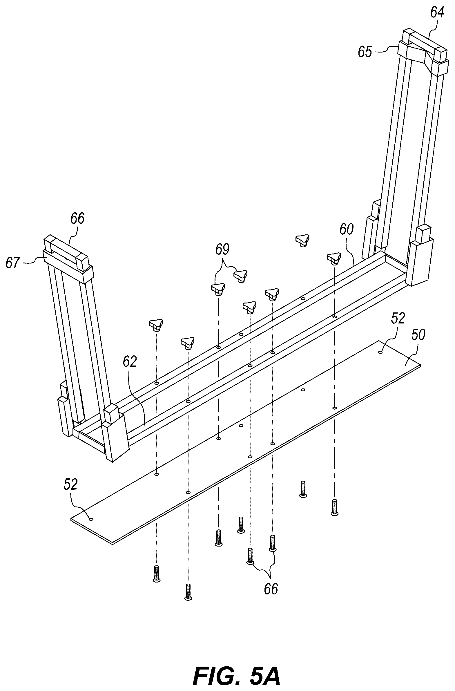 Patent US12583393 Figure 6 – Modular rack system for a pickup truck