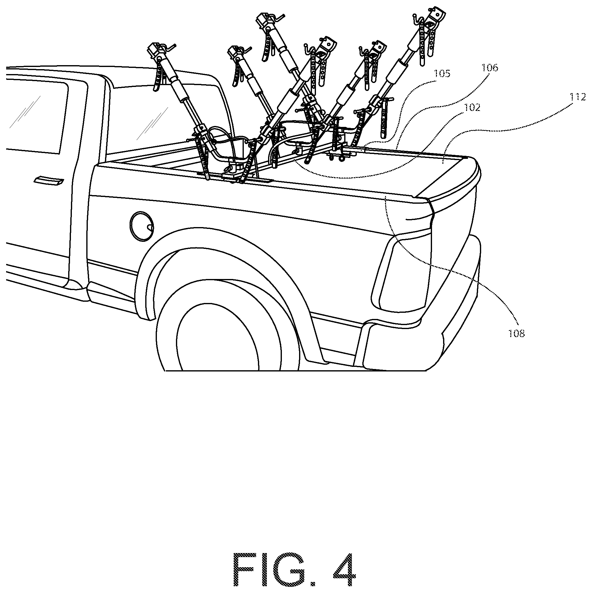 Patent US12583395 Figure 4 – Rail top cargo management system