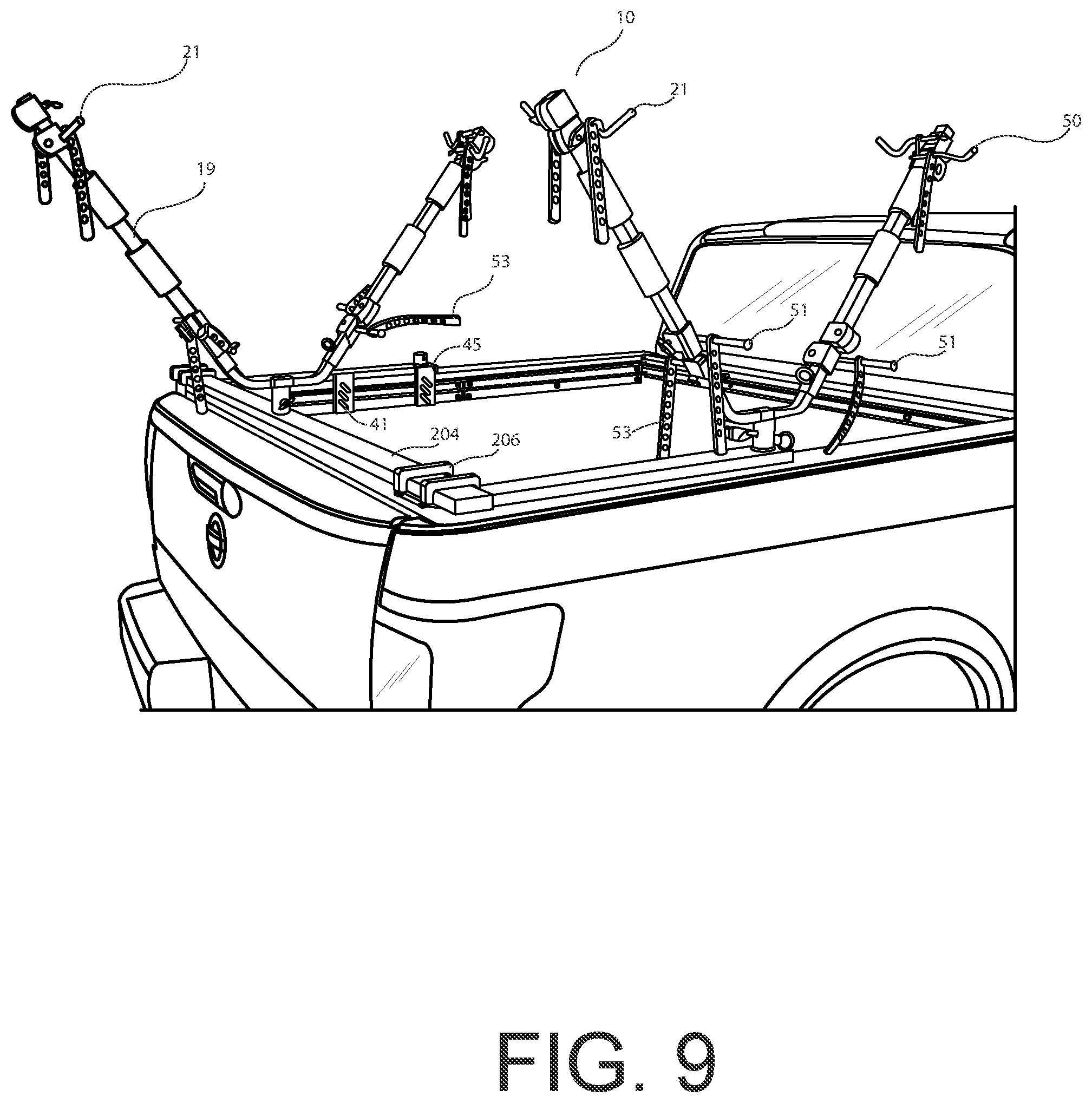 Patent US12583395 Figure 9 – Rail top cargo management system