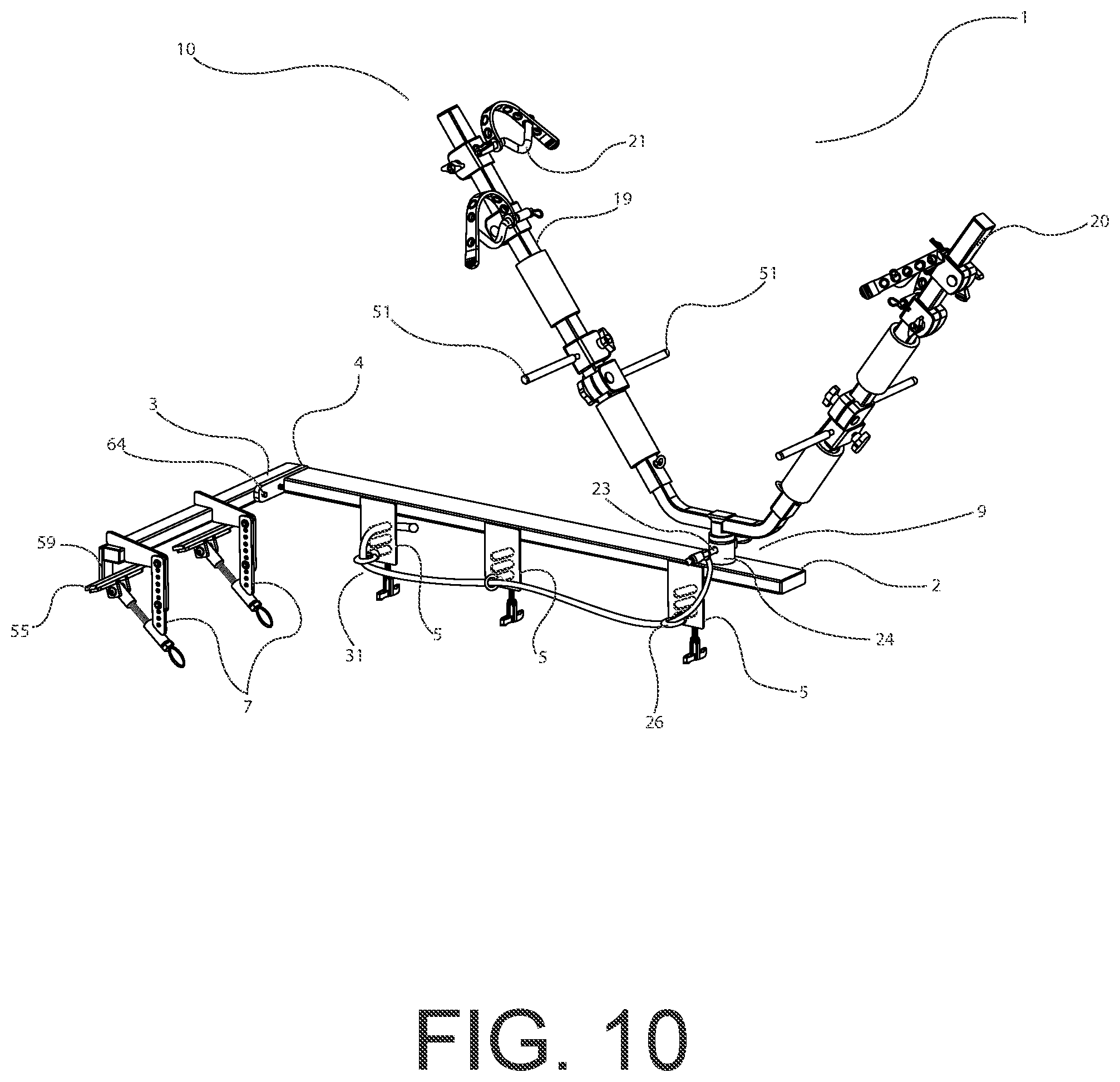 Patent US12583395 Figure 10 – Rail top cargo management system