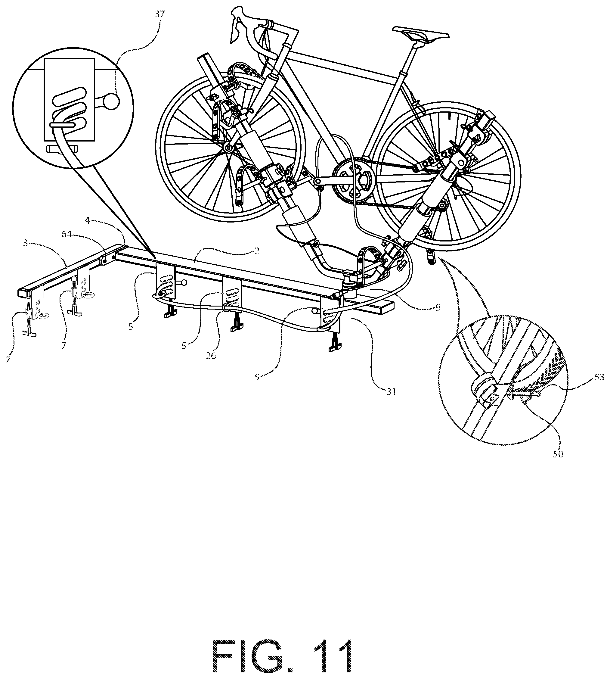 Patent US12583395 Figure 11 – Rail top cargo management system