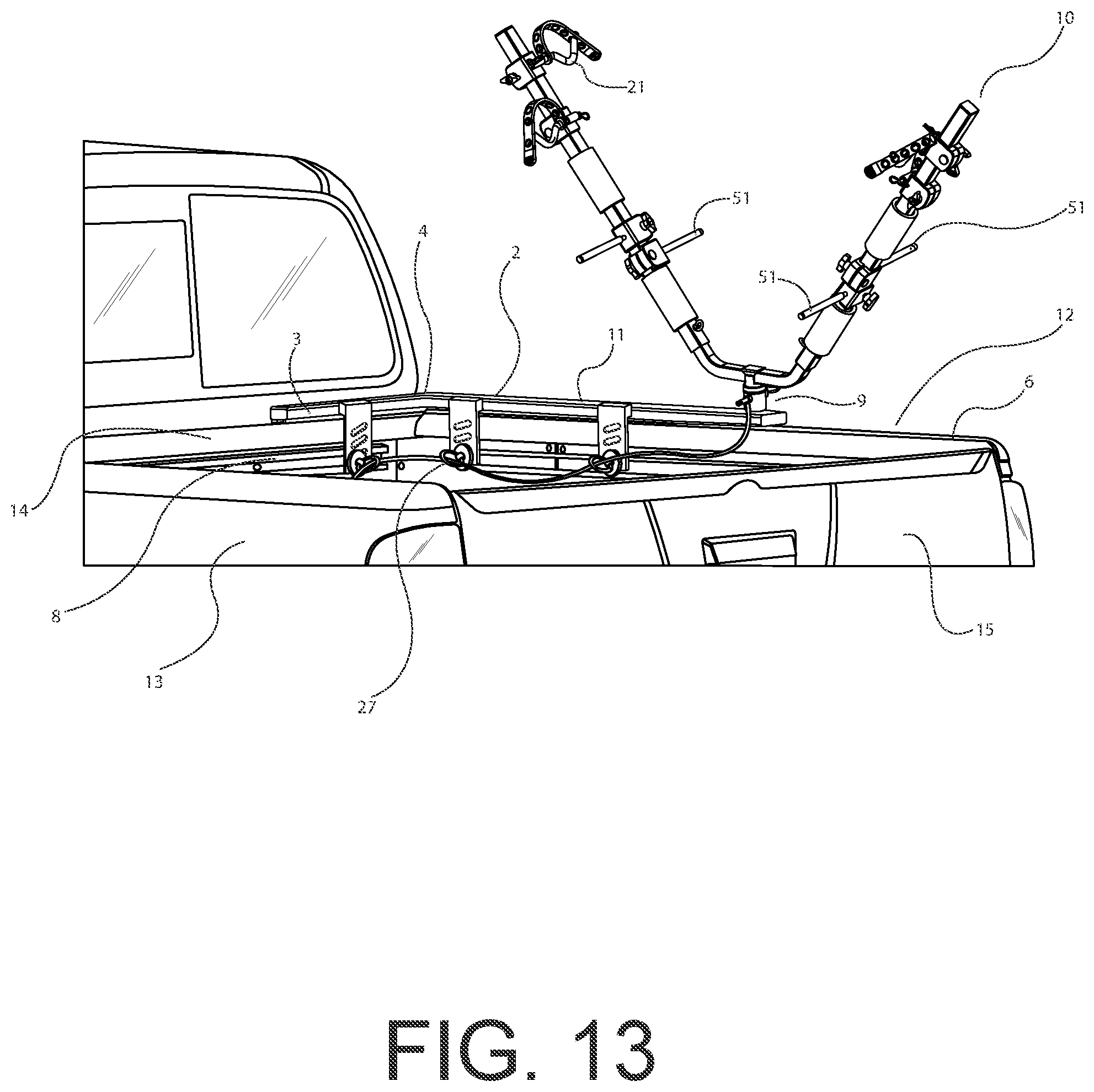 Patent US12583395 Figure 13 – Rail top cargo management system