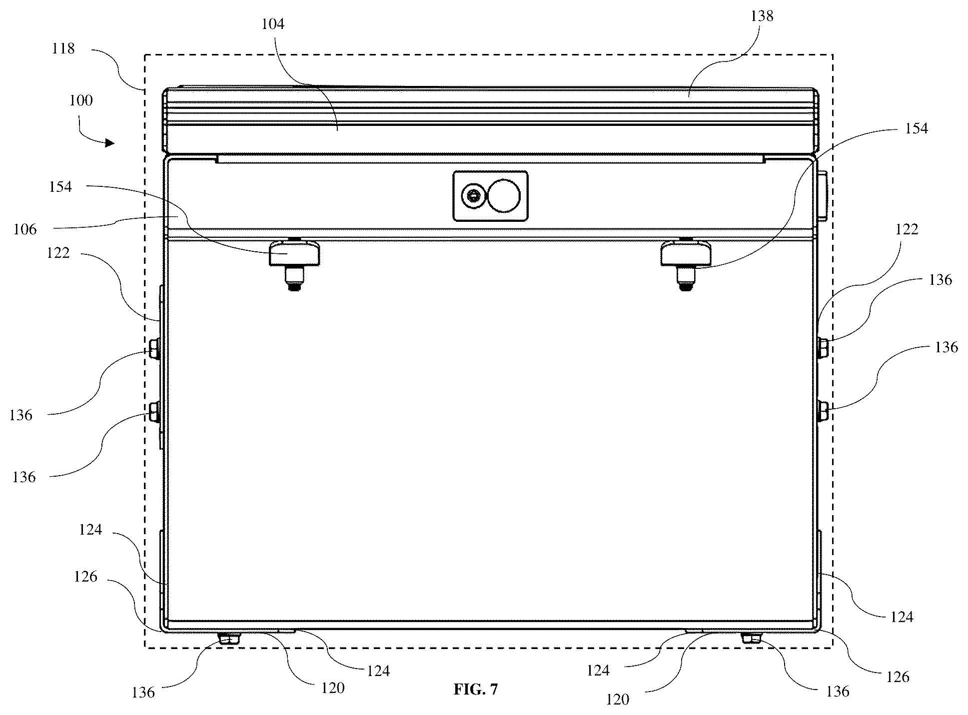 Patent US12583397 Figure 6 – Modular truck bed storage system