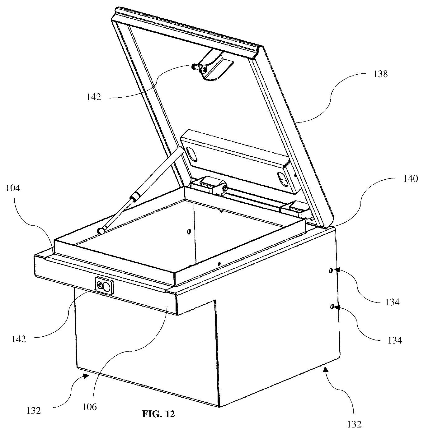 Patent US12583397 Figure 10 – Modular truck bed storage system