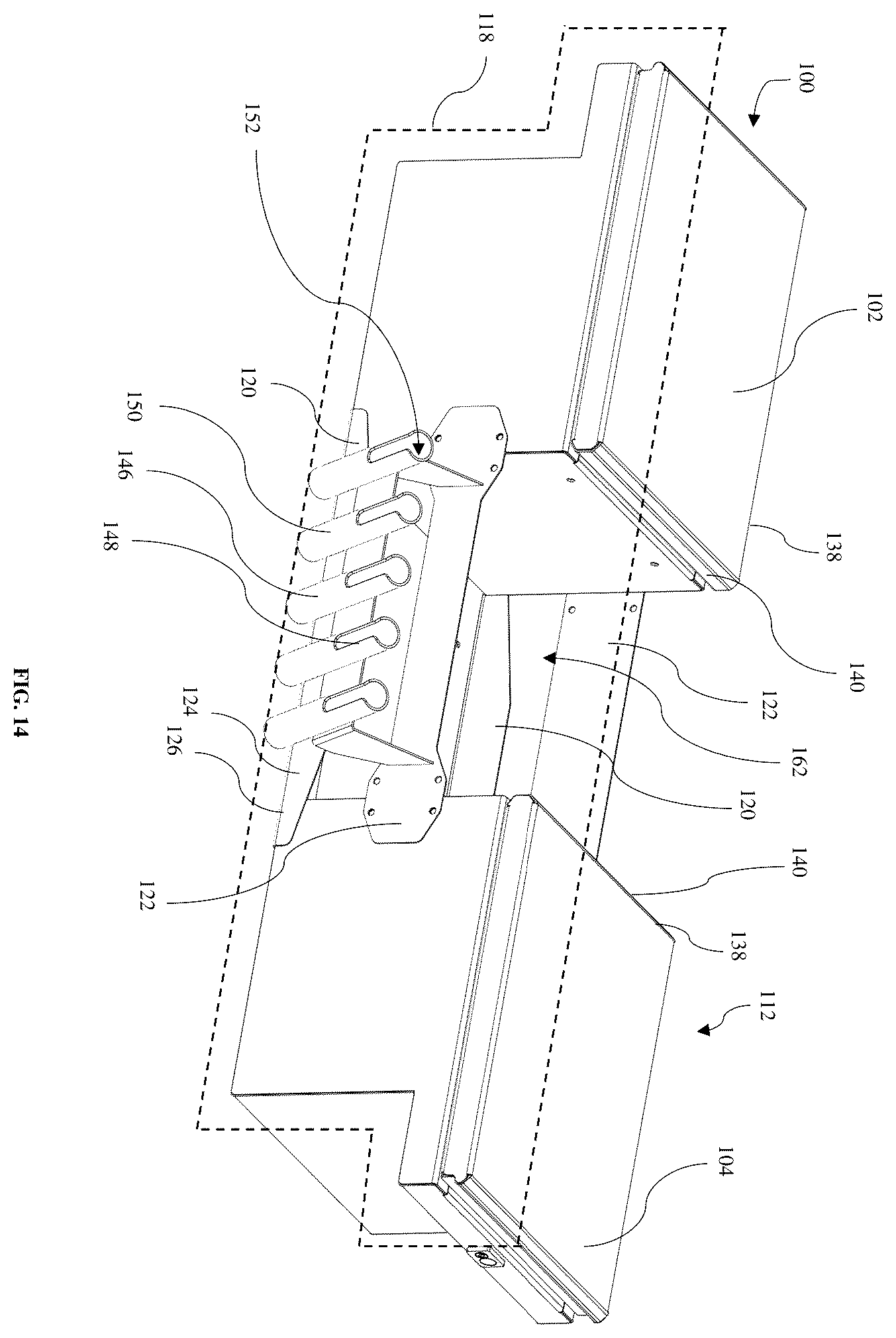Patent US12583397 Figure 12 – Modular truck bed storage system