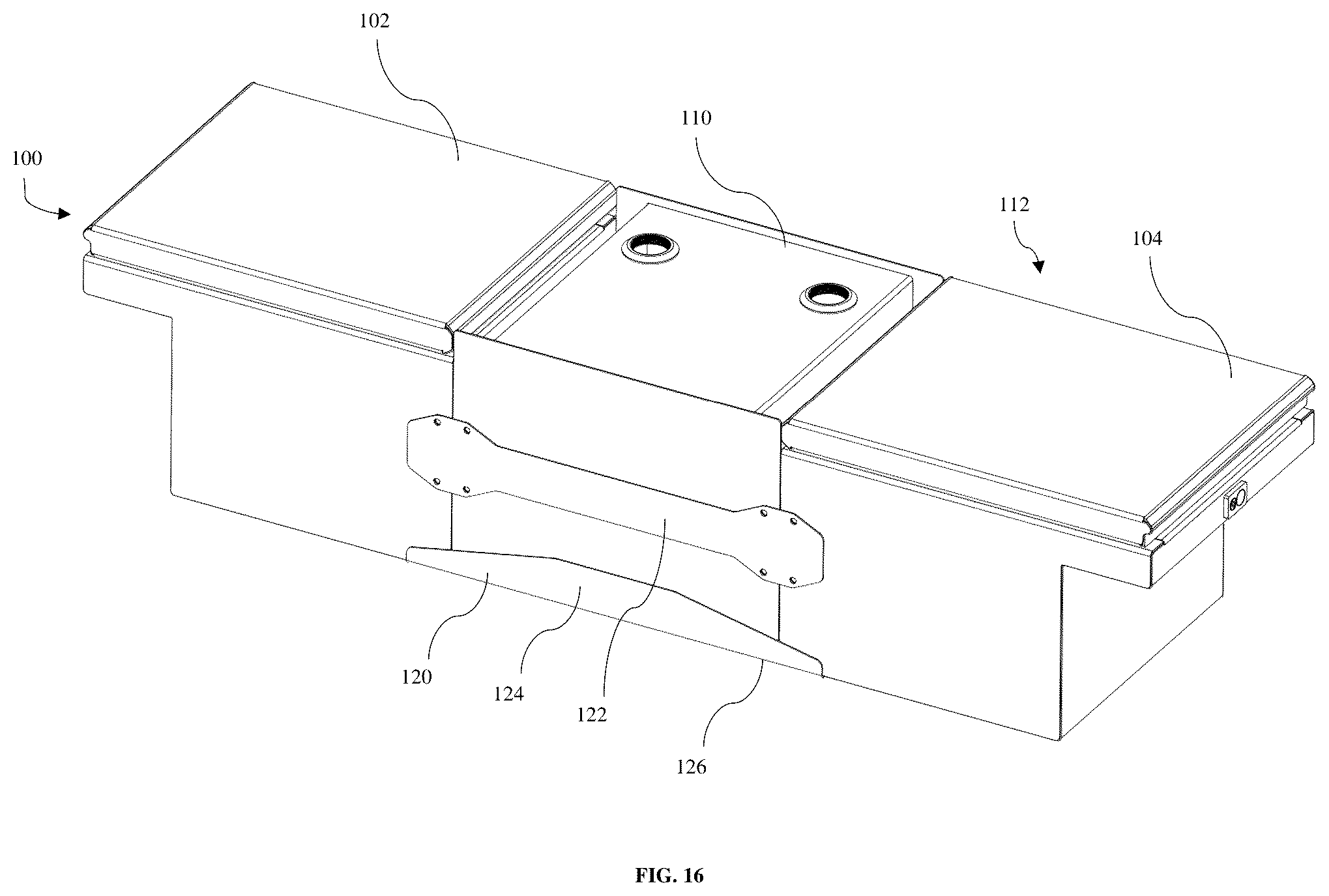 Patent US12583397 Figure 14 – Modular truck bed storage system