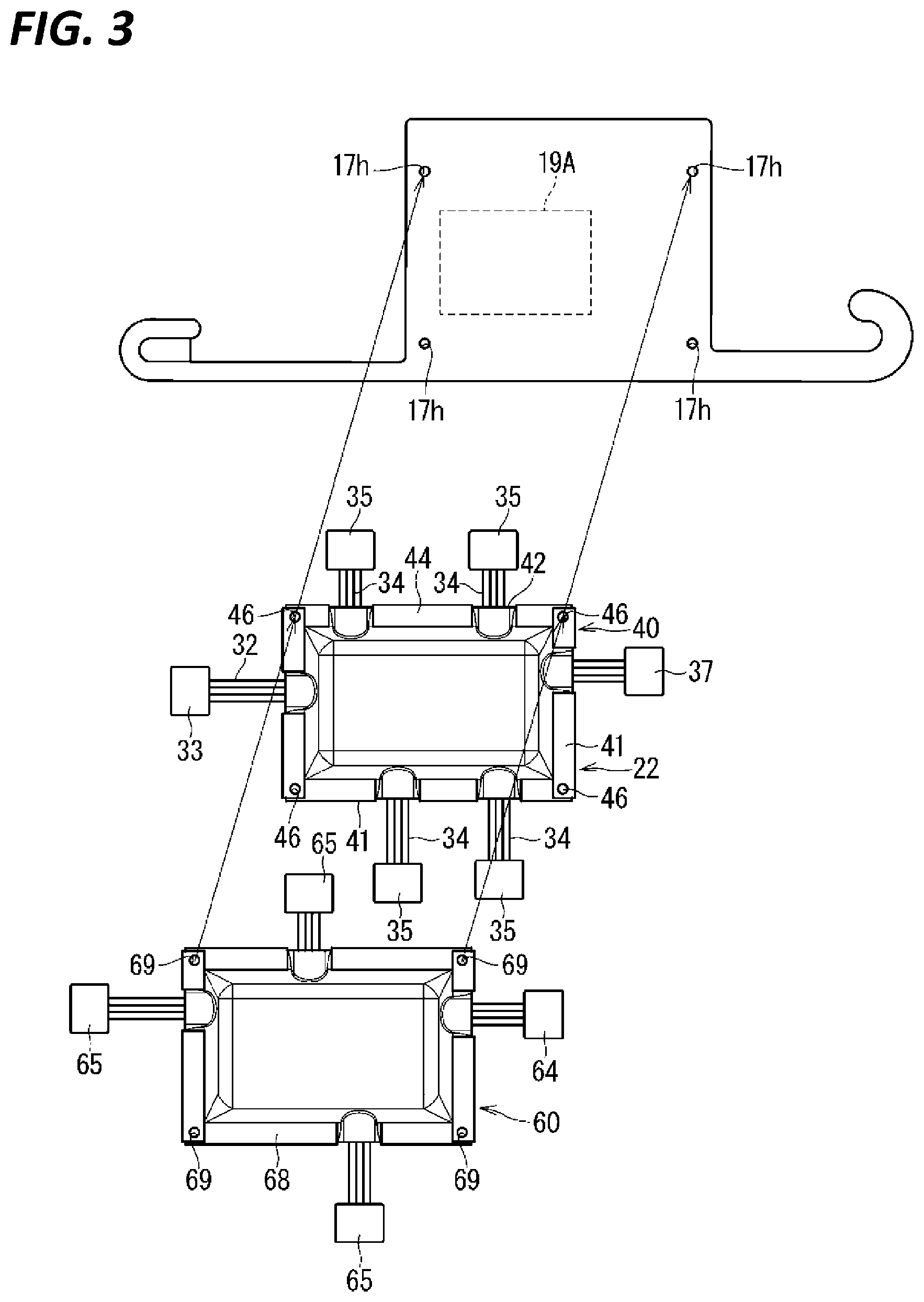 Patent US12583402 Figure 3 – Wire harness and wire harness with base member