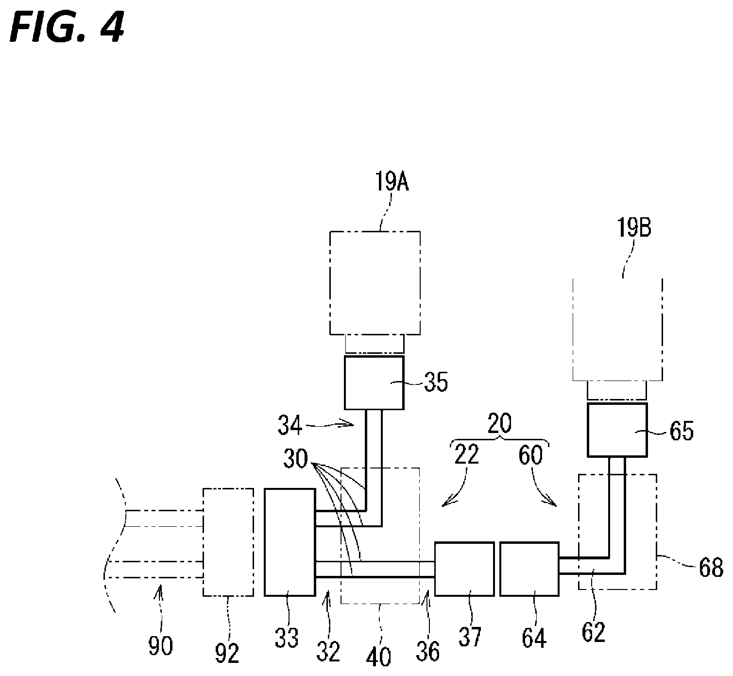 Patent US12583402 Figure 4 – Wire harness and wire harness with base member