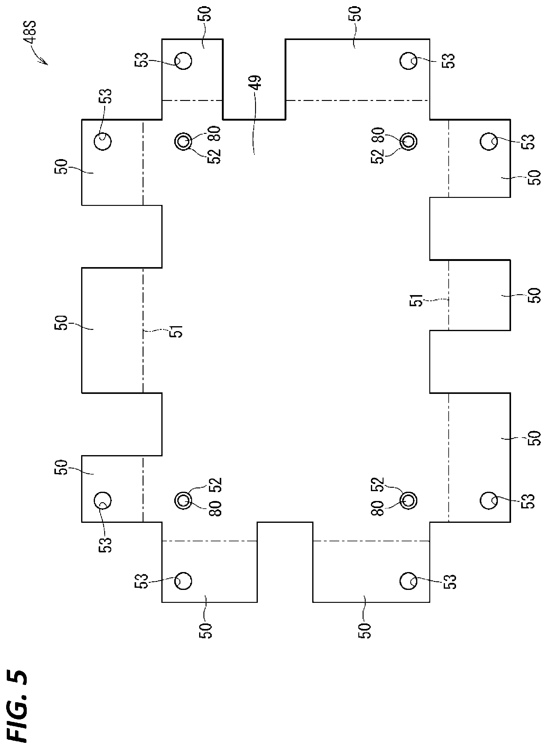 Patent US12583402 Figure 5 – Wire harness and wire harness with base member