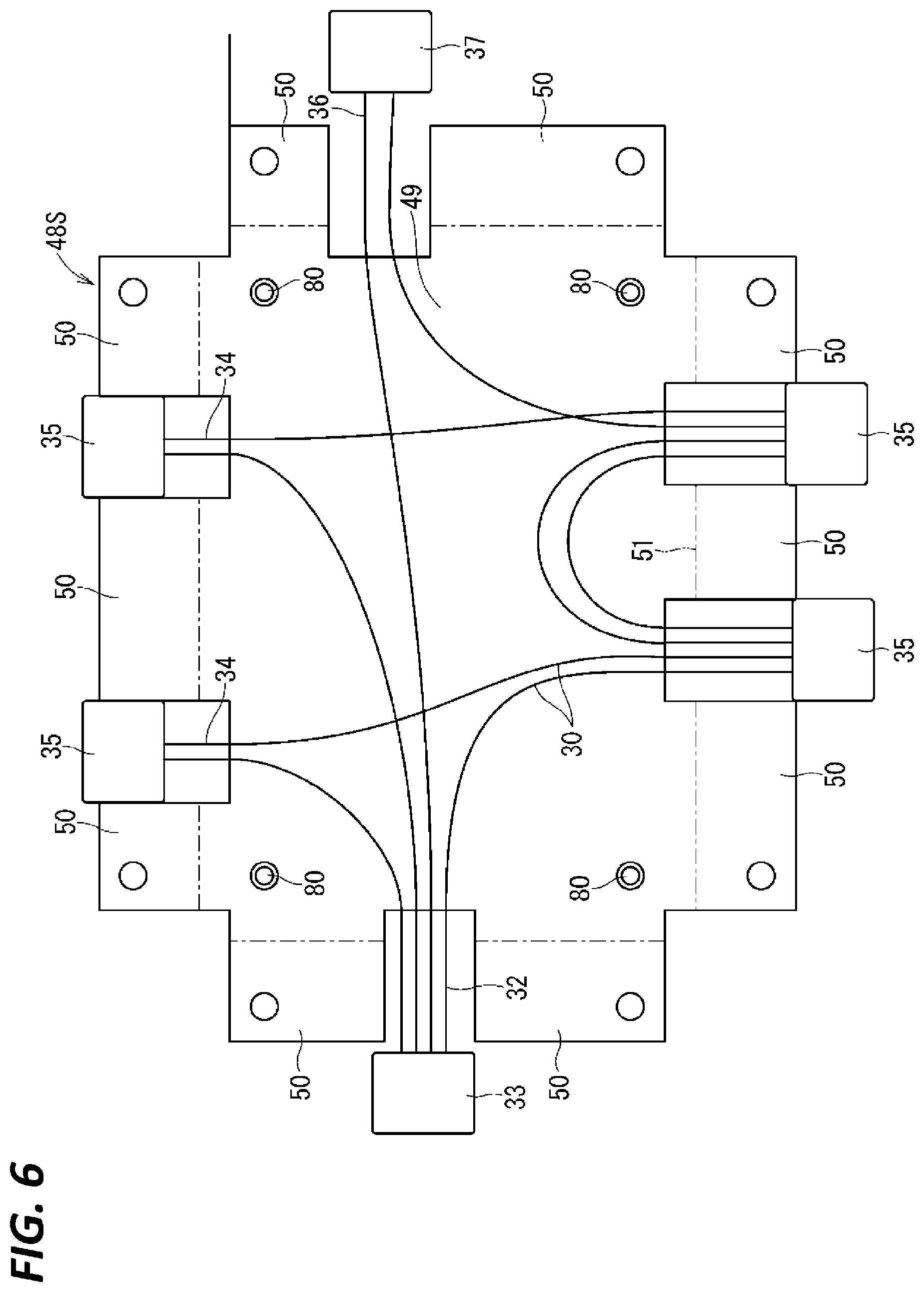 Patent US12583402 Figure 6 – Wire harness and wire harness with base member