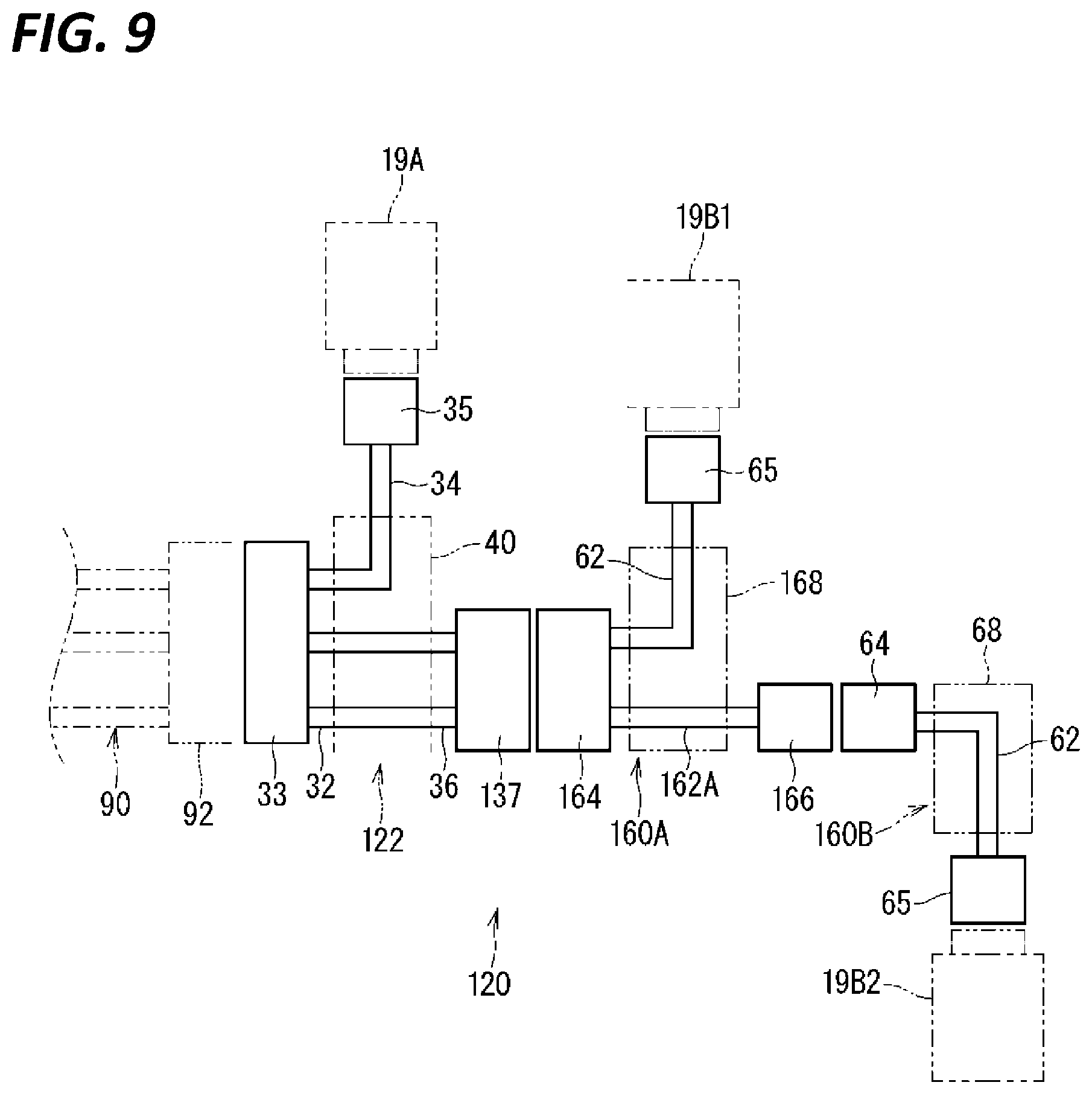 Patent US12583402 Figure 9 – Wire harness and wire harness with base member
