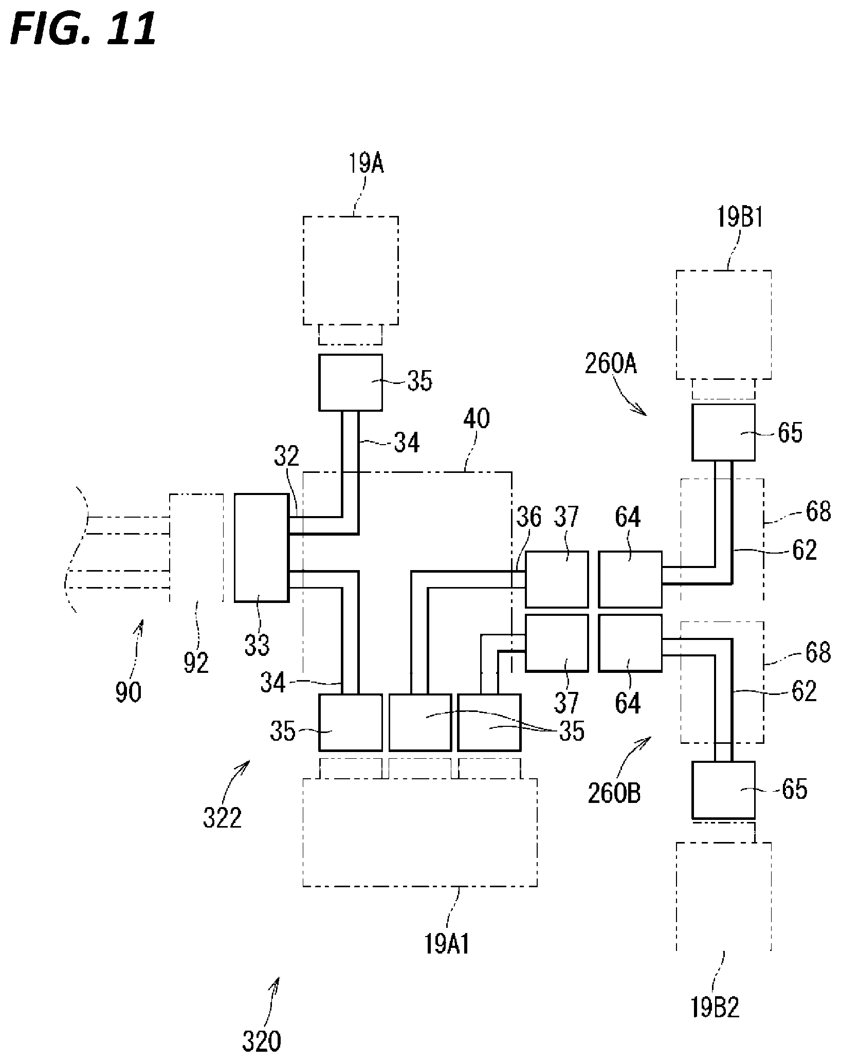 Patent US12583402 Figure 11 – Wire harness and wire harness with base member
