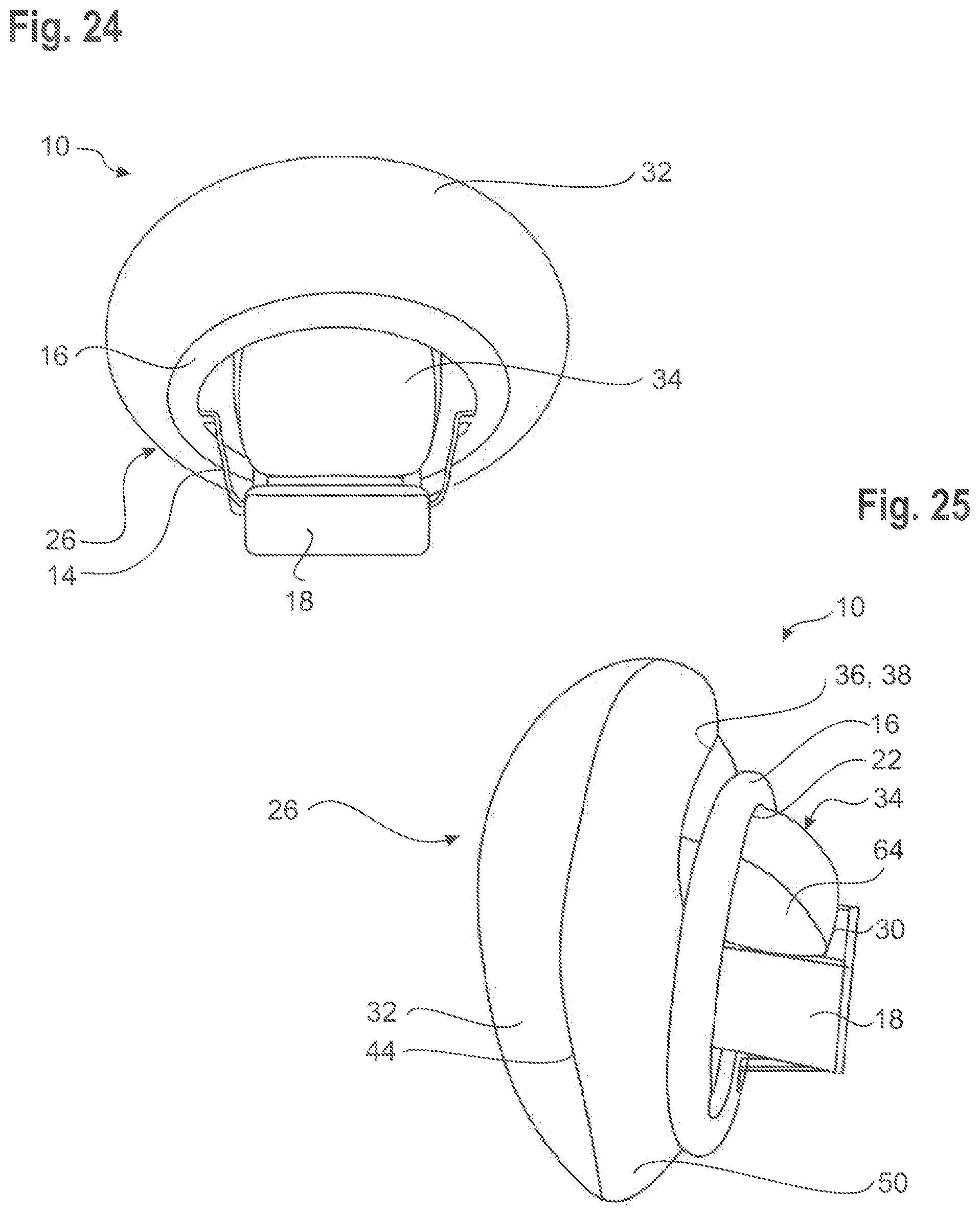 Patent US12583408 Figure 12 – Steering wheel with an airbag