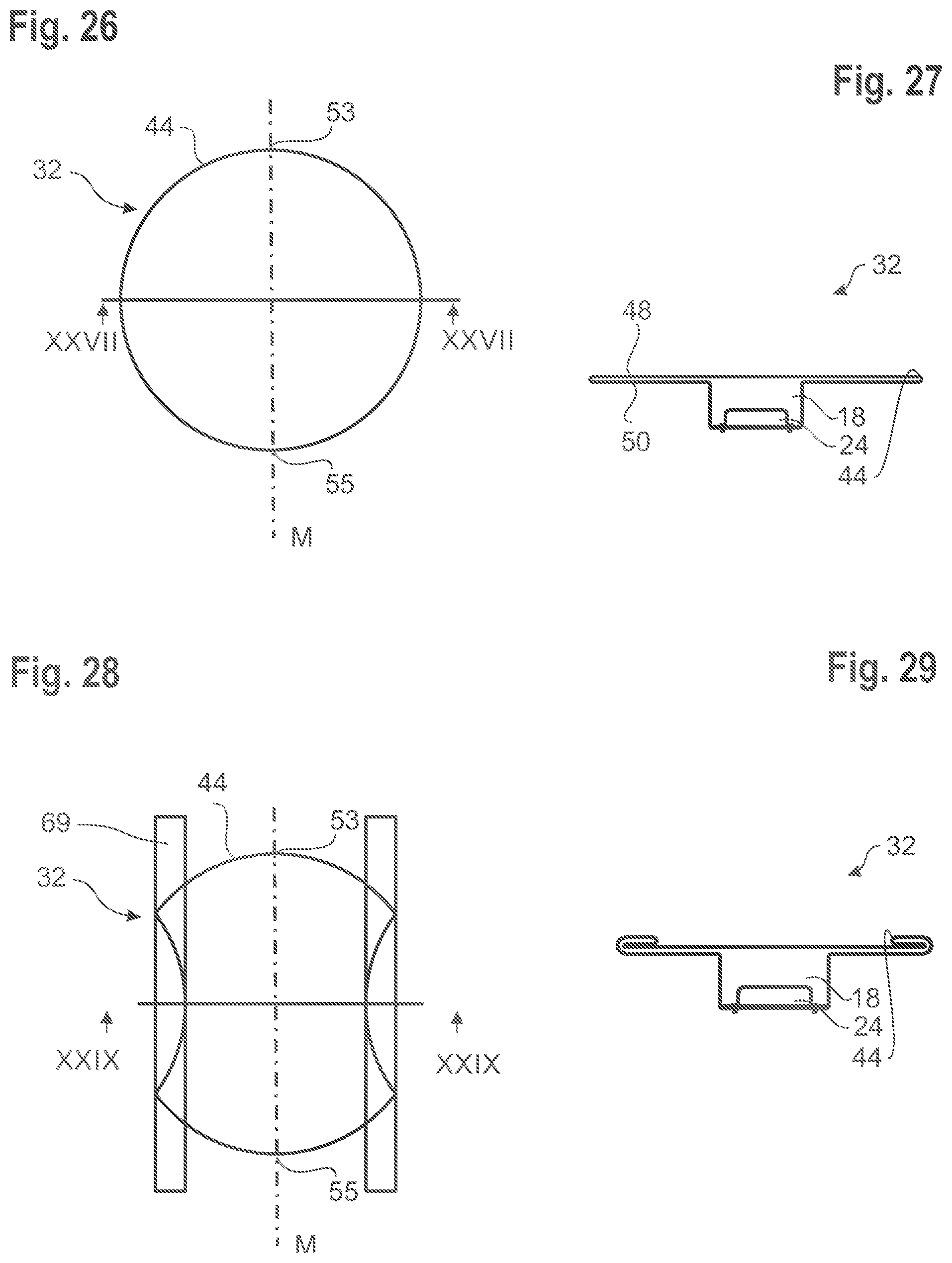 Patent US12583408 Figure 13 – Steering wheel with an airbag