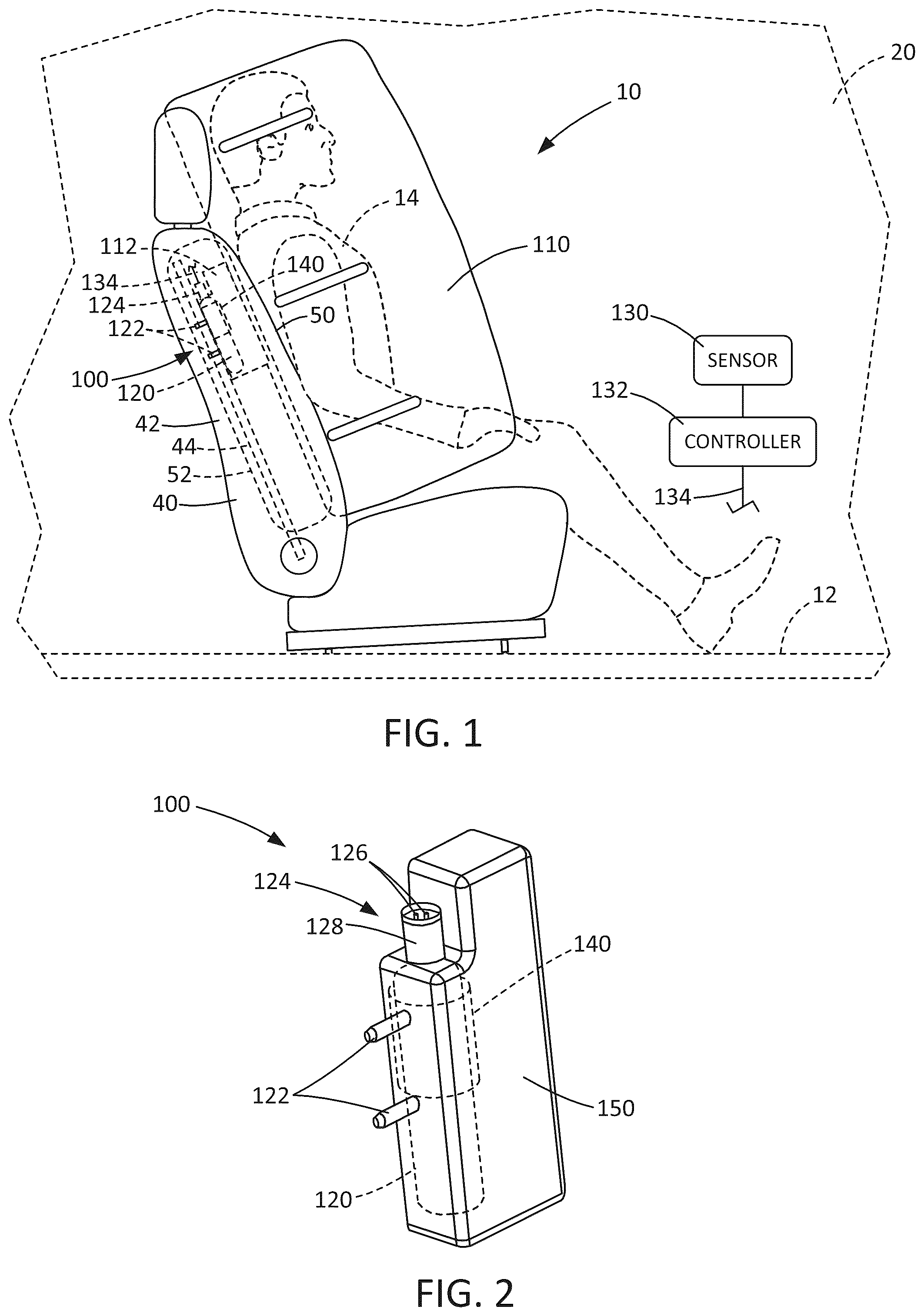 Patent US12583411 Figure 1 – Side airbag cover