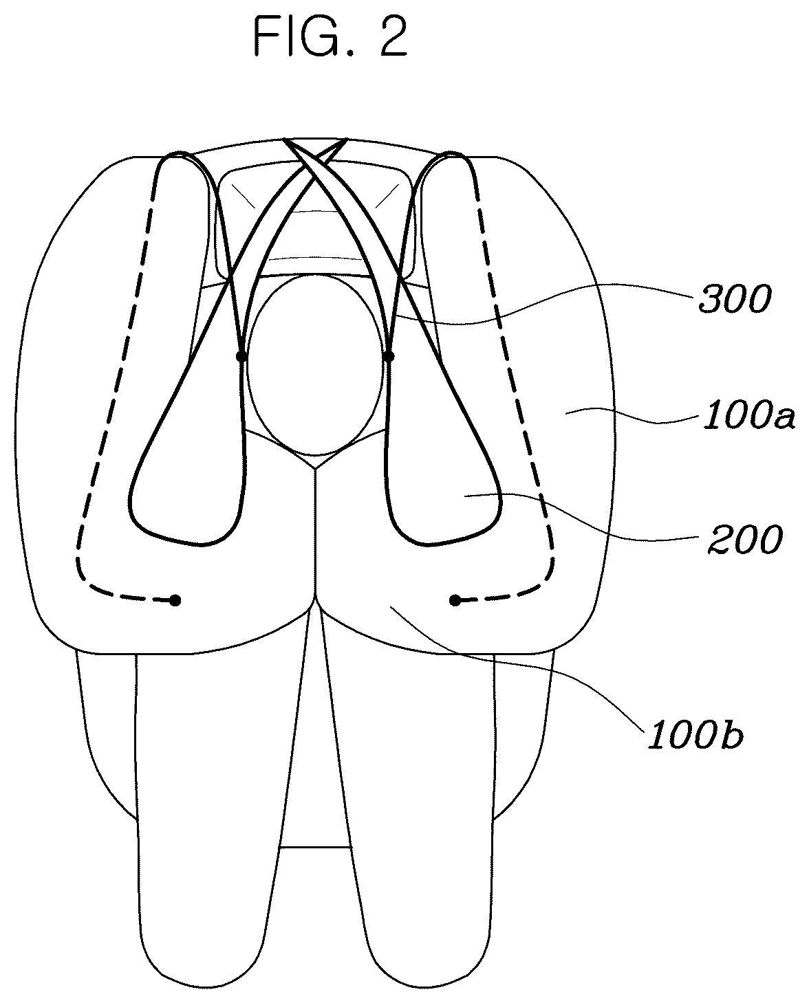 Patent US12583412 Figure 2 – Air bag device