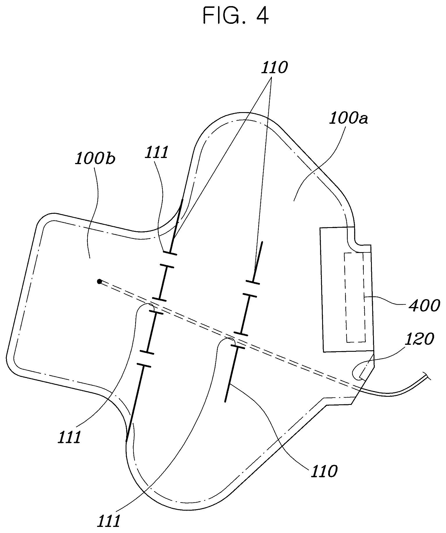 Patent US12583412 Figure 4 – Air bag device