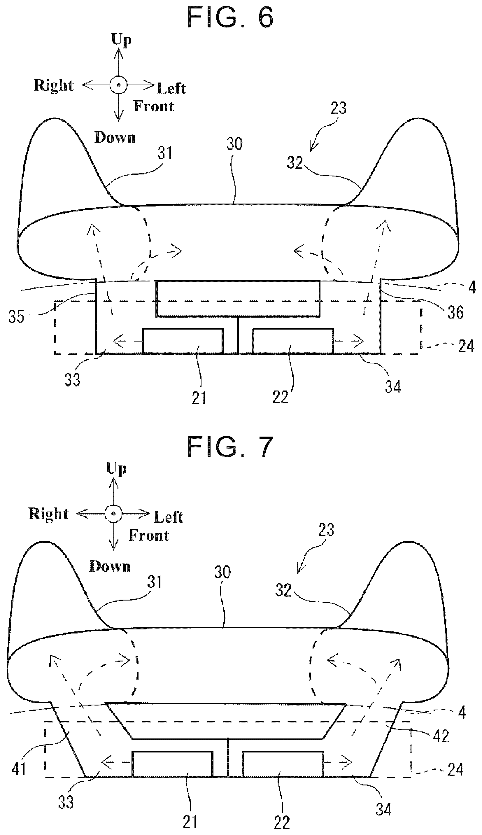 Patent US12583414 Figure 5 – Pedestrian airbag device for vehicle