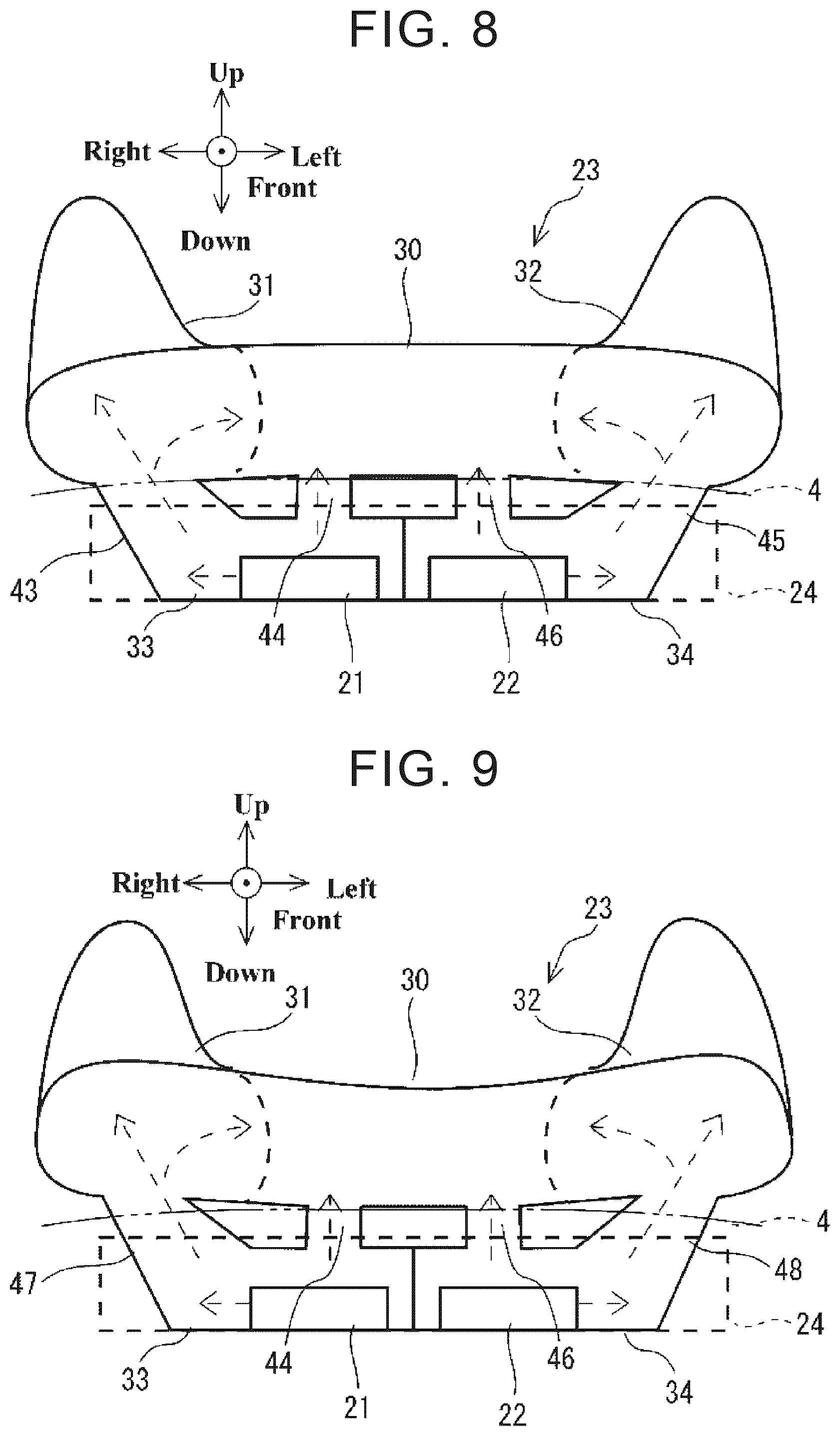 Patent US12583414 Figure 6 – Pedestrian airbag device for vehicle