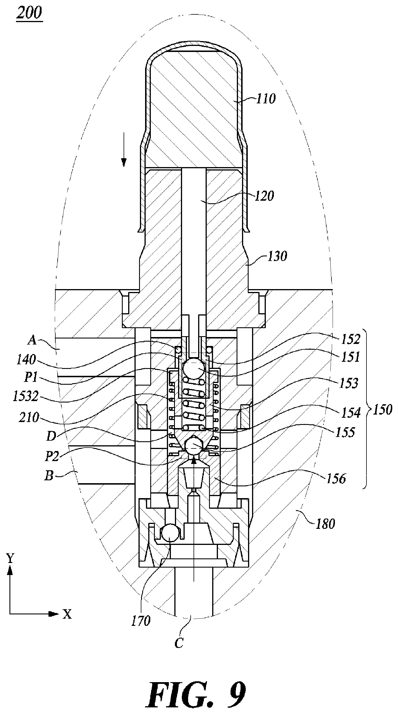 Patent US12583429 Figure 9 – 3-way solenoid valve, brake system for vehicle including the same, and controlling method for the same