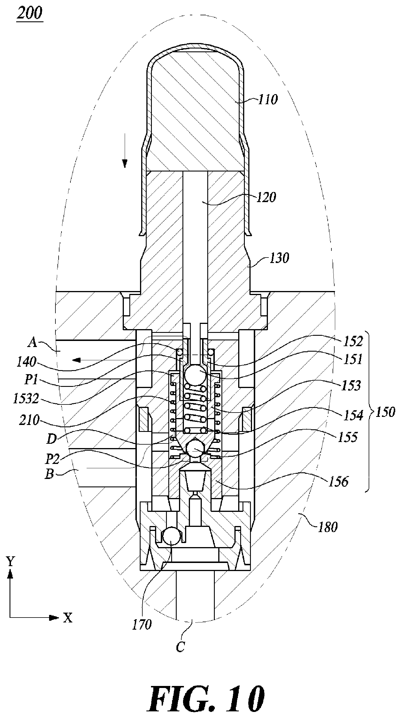 Patent US12583429 Figure 10 – 3-way solenoid valve, brake system for vehicle including the same, and controlling method for the same