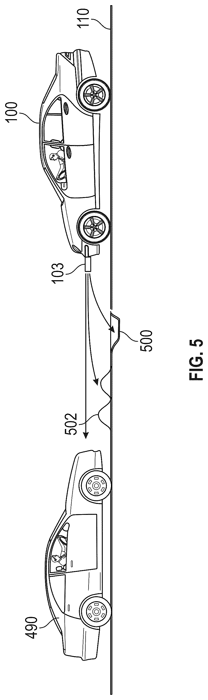 Patent US12583447 Figure 4 – Roadway hazard detection and avoidance