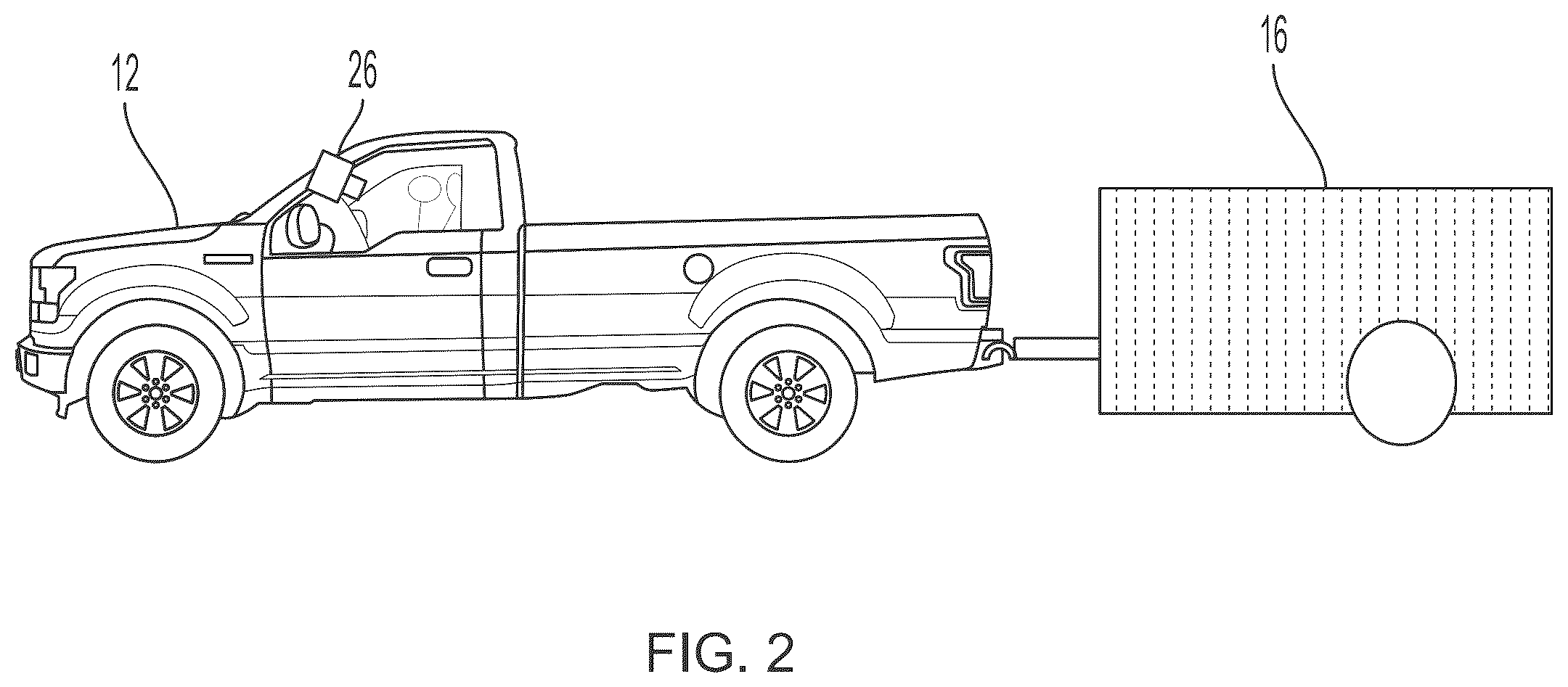 Patent US12583453 Figure 2 – Vehicular trailering assist system with driver monitoring and gesture detection