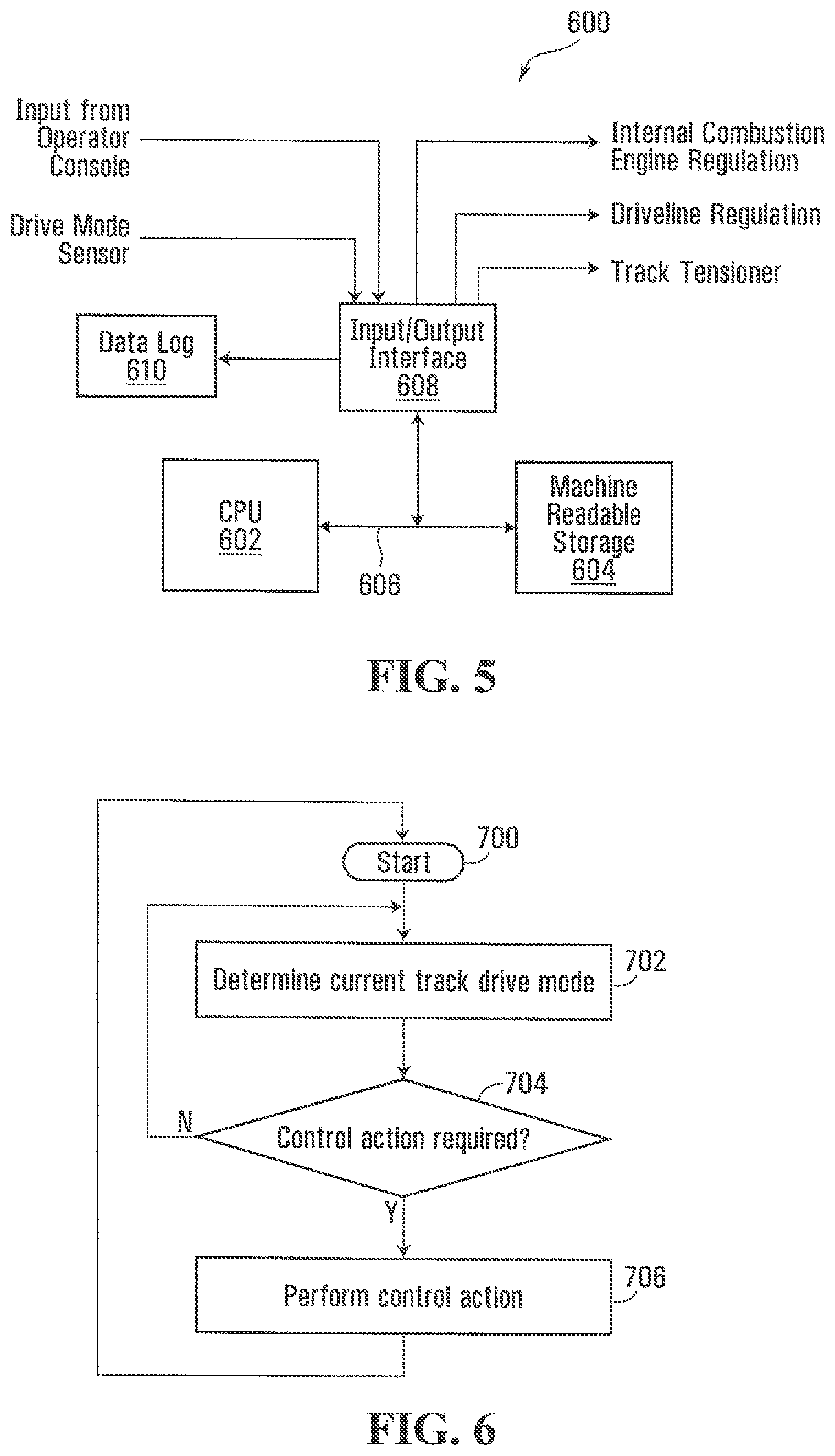 Patent US12583458 Figure 5 – Track drive mode management system and methods
