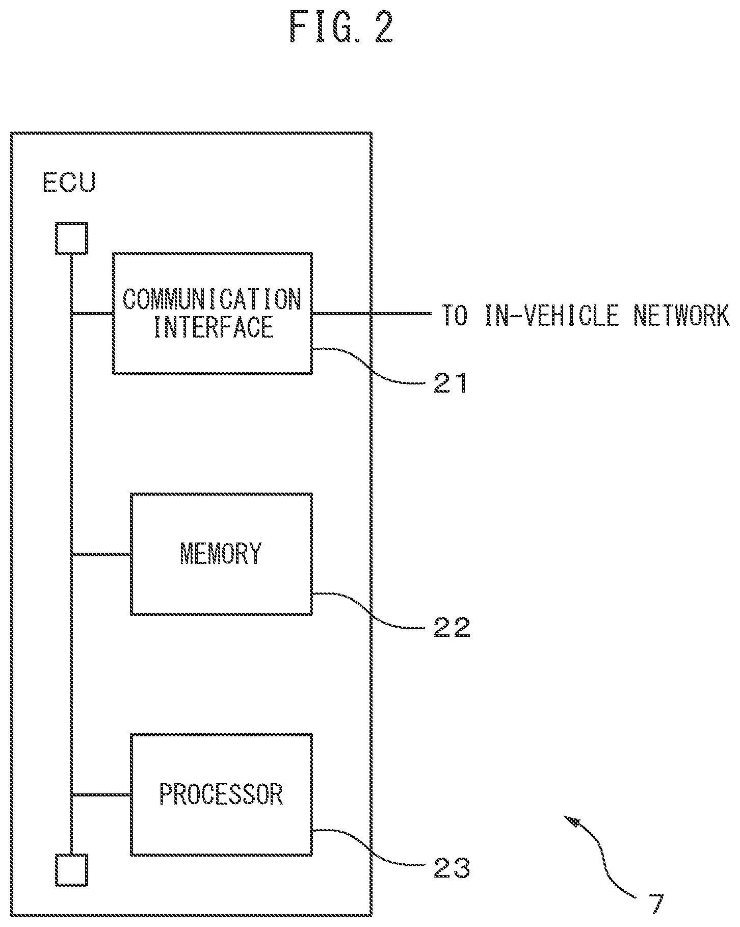 Patent US12583460 Figure 2 – Driving support device, method, and computer program for supporting driving