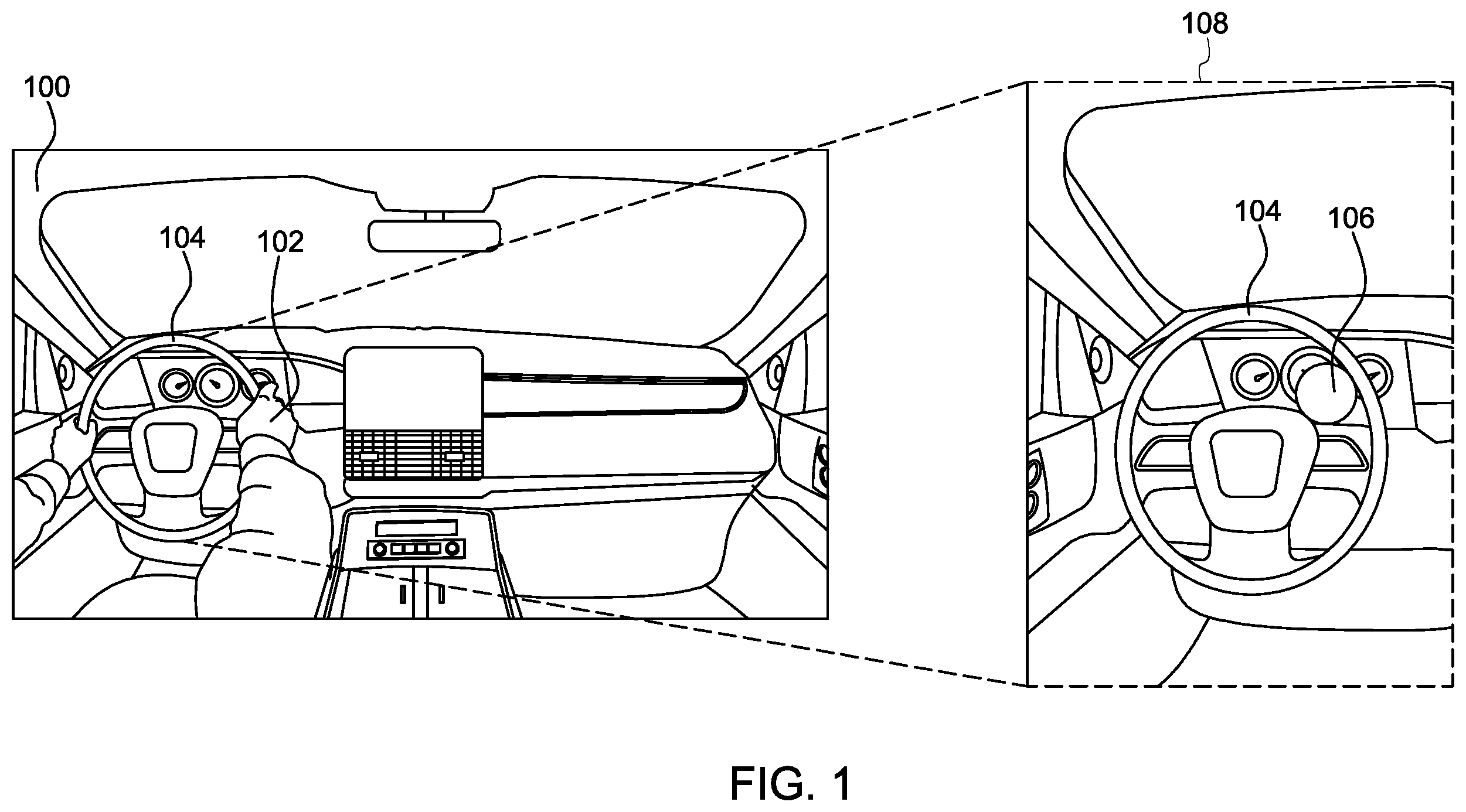 Patent US12583461 Figure 1 – Systems and methods for detecting driver behavior