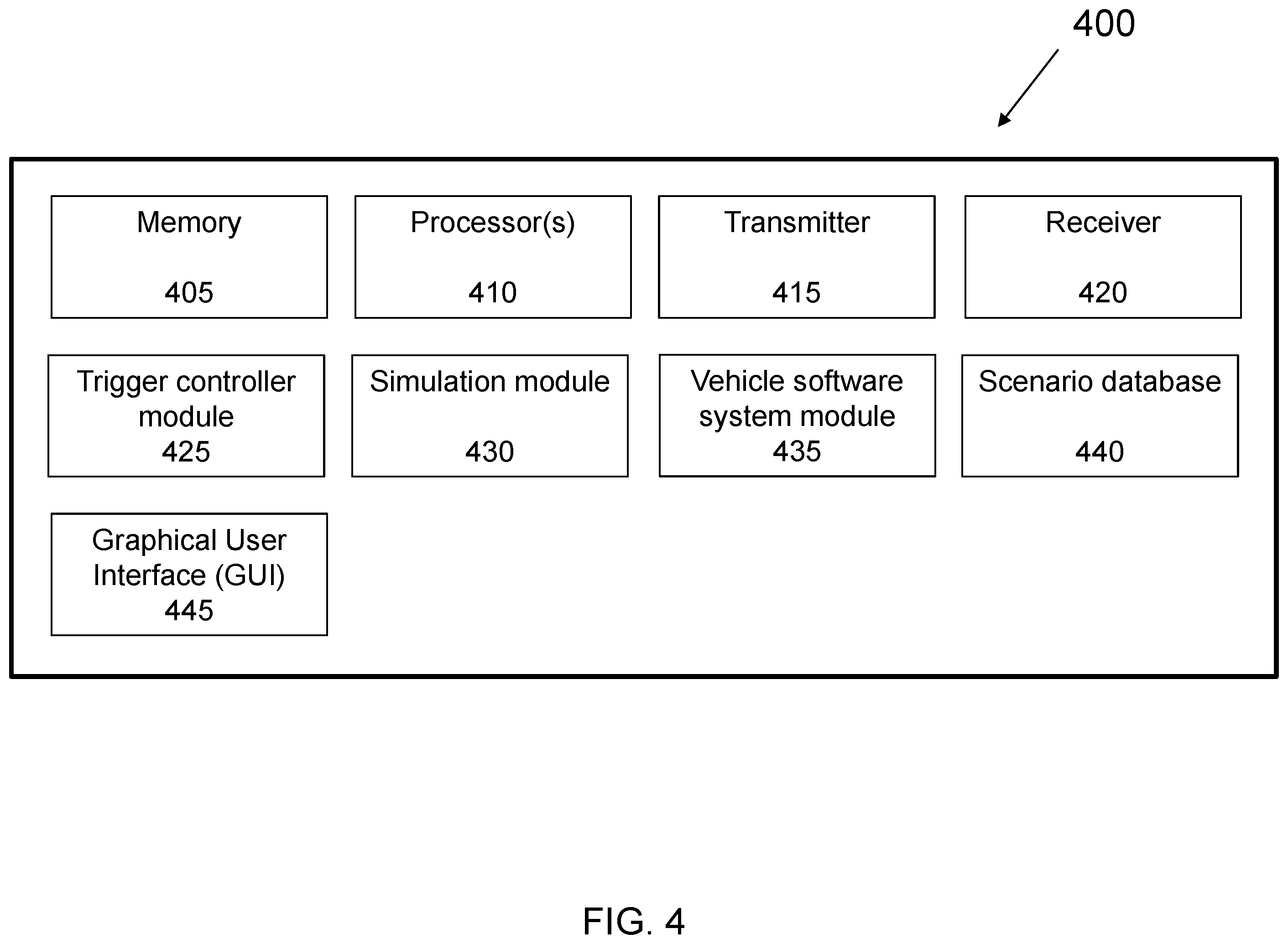 Patent US12583469 Figure 4 – Hybrid simulation system for autonomous vehicles