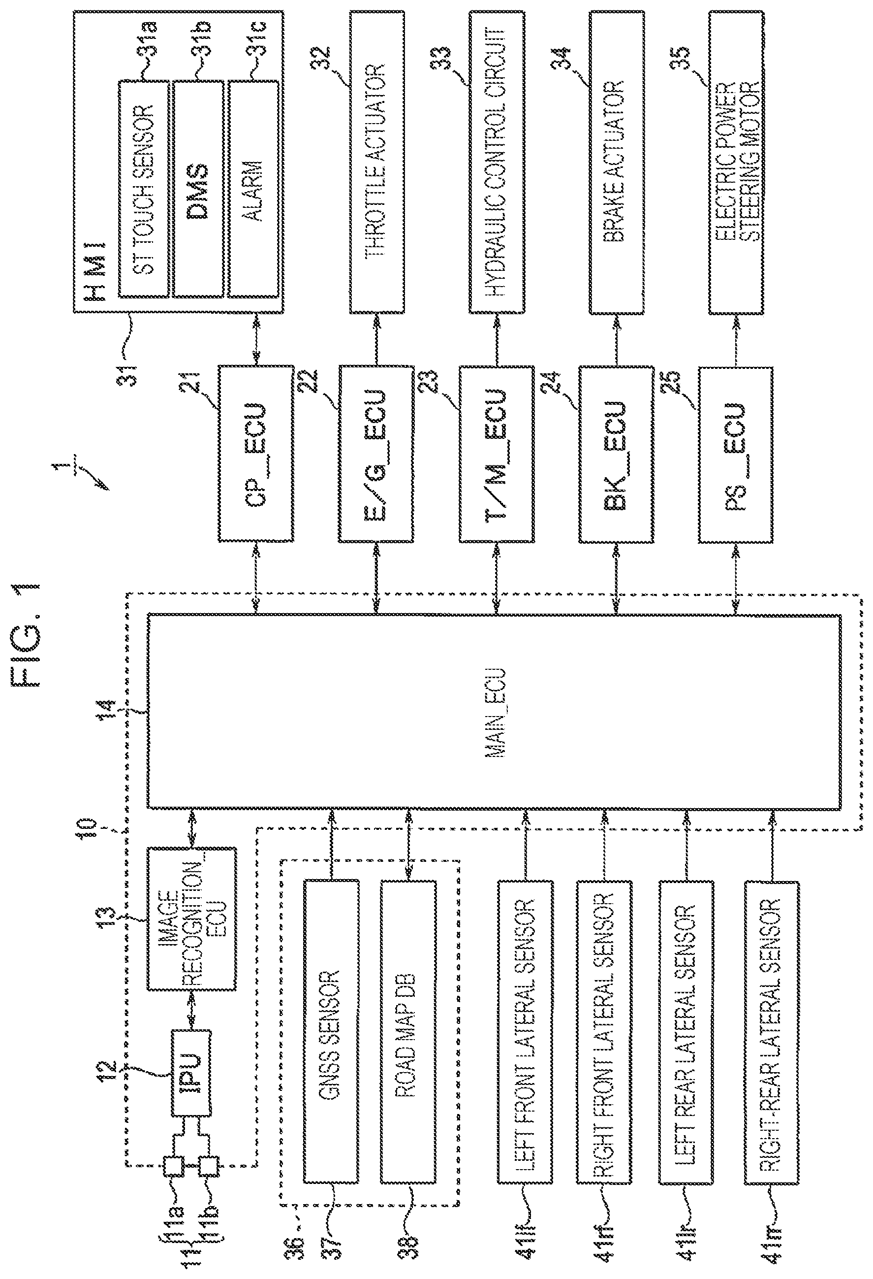 Patent US12583471 Figure 1 – Vehicle driving support apparatus