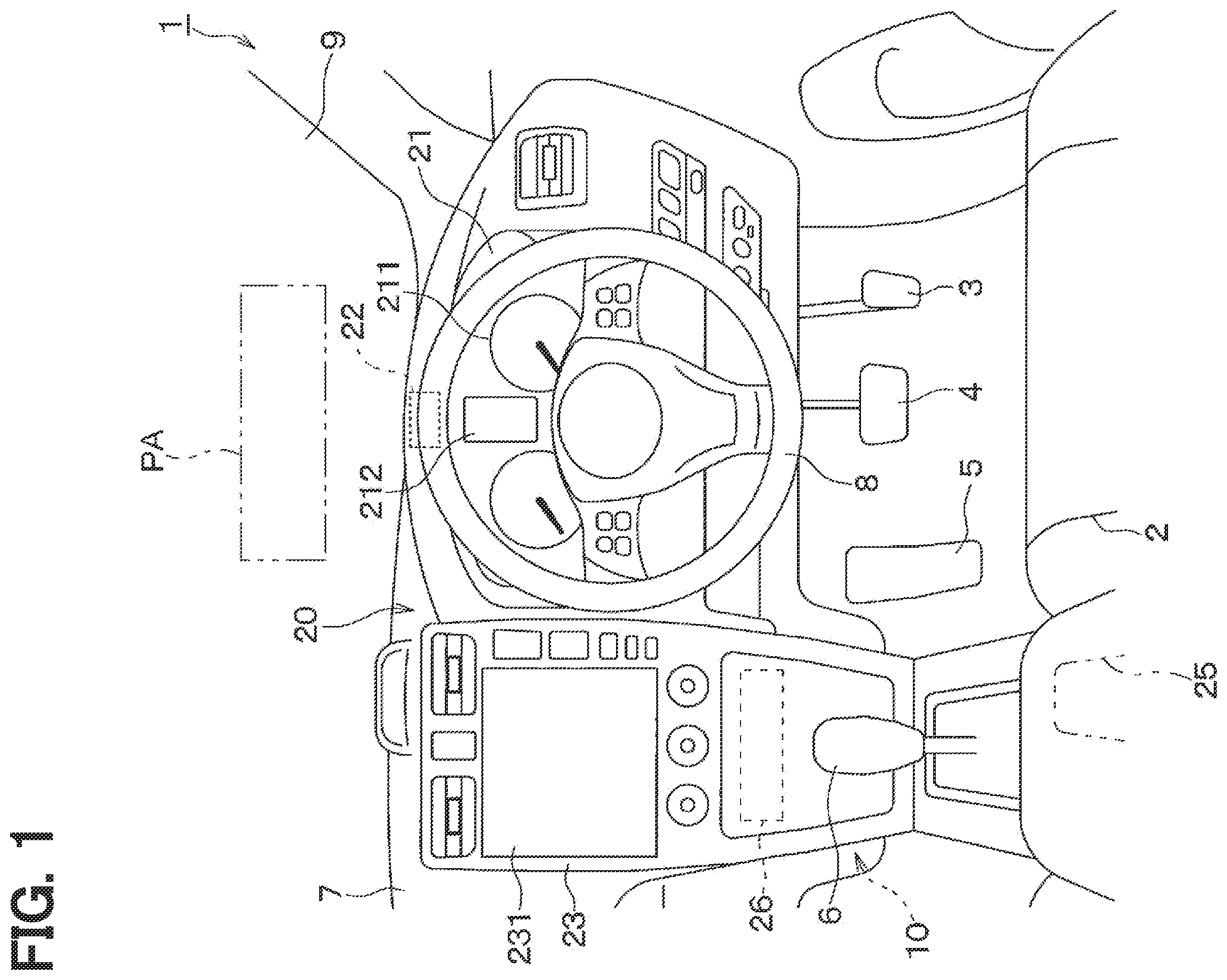 Patent US12583485 — Driving assistance device, driving assistance method, and non-transitory computer readable medium storing driving assistance program — Figure 1