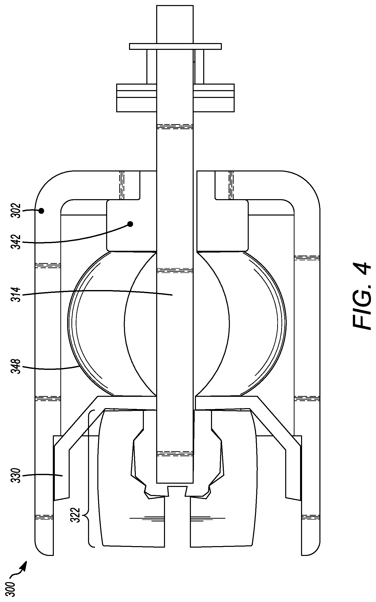 Patent US12583490 Figure 4 – Yoke assembly for a coupler system