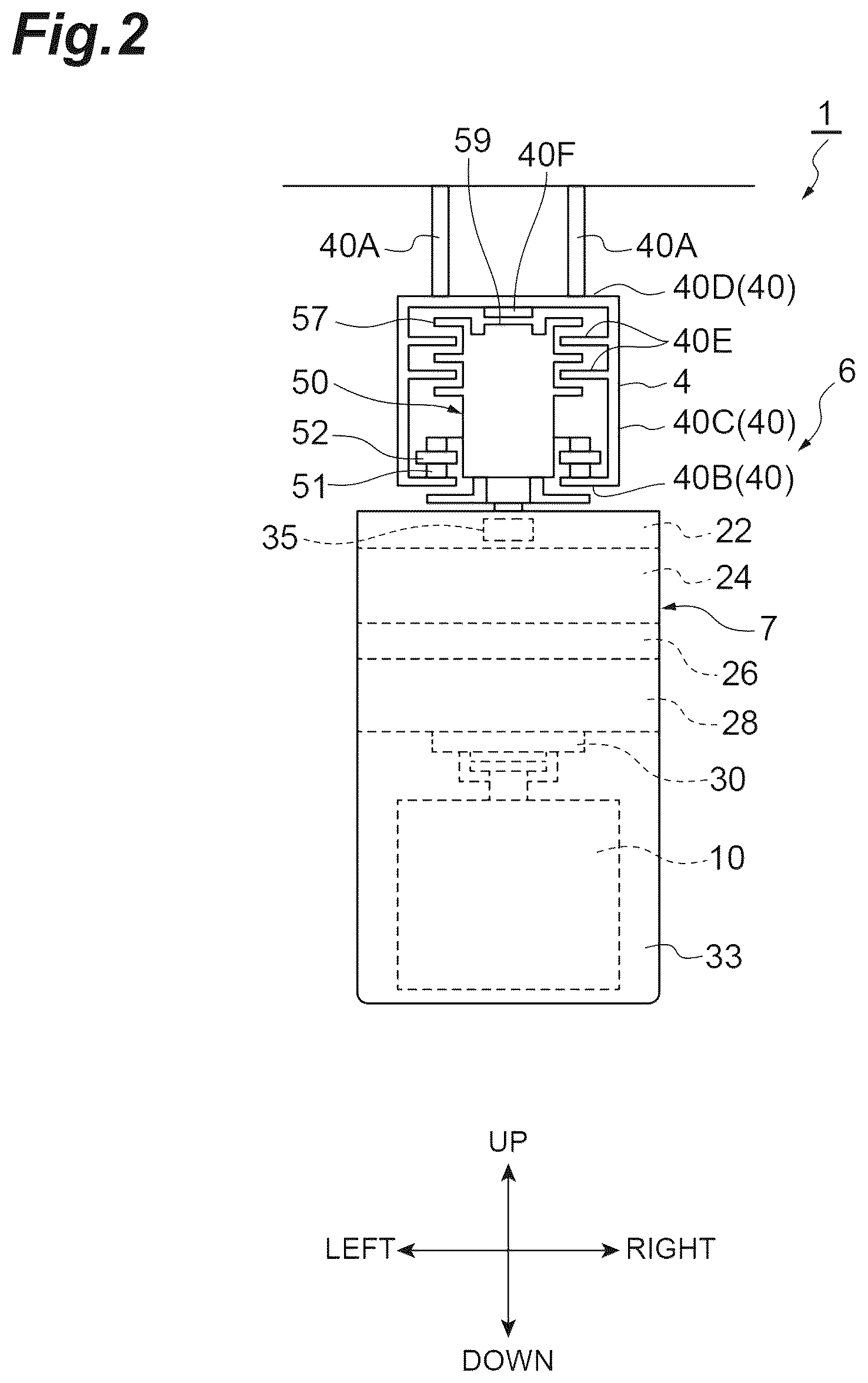 Patent US12583492 Figure 2 – Transport cart system