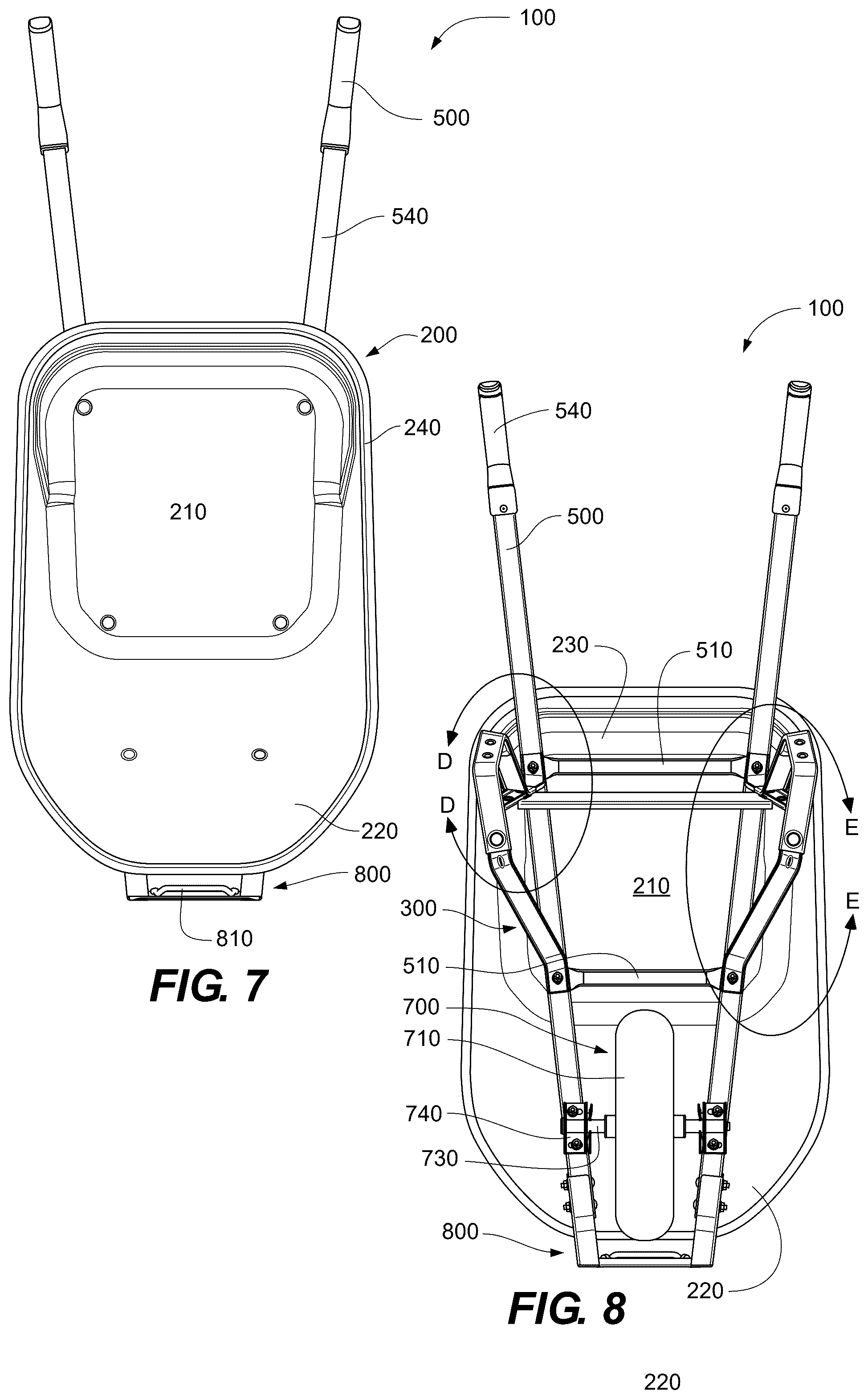 Patent US12583495 Figure 5 – Wheelbarrow stabilizer