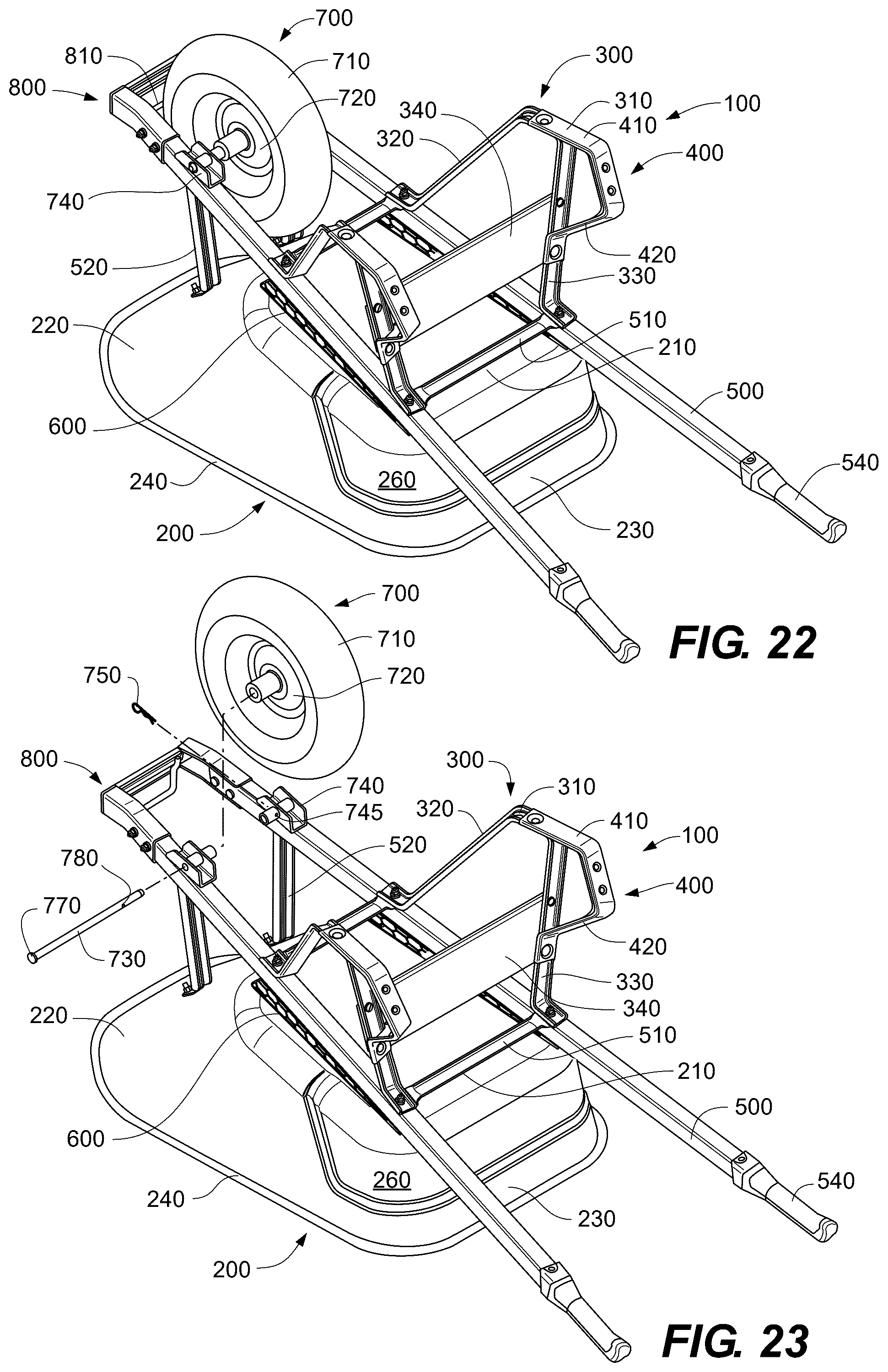 Patent US12583495 Figure 11 – Wheelbarrow stabilizer
