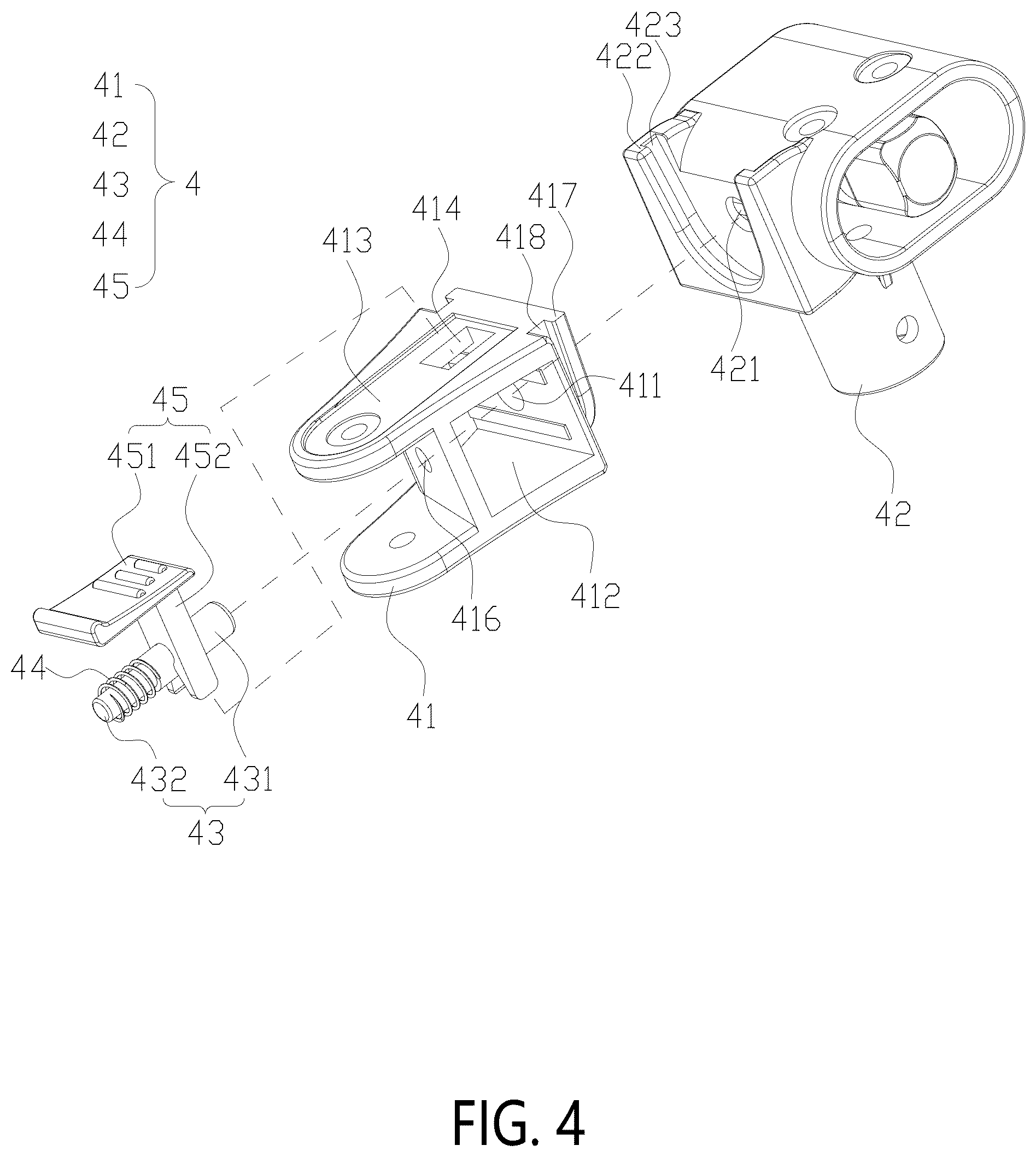 Patent US12583496 Figure 4 – Cart capable of being laterally opened