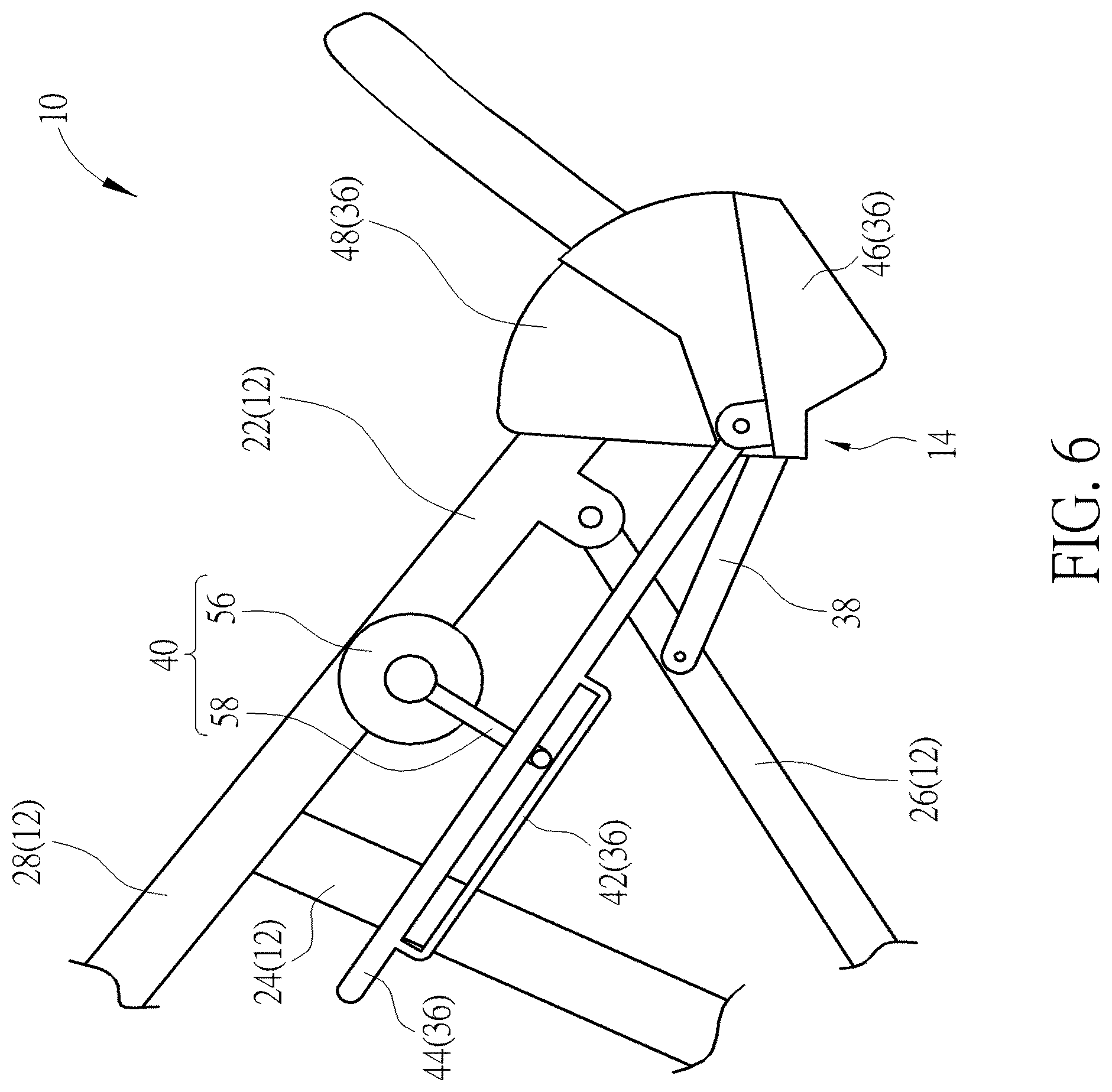 Patent US12583499 Figure 6 – Multi child stroller