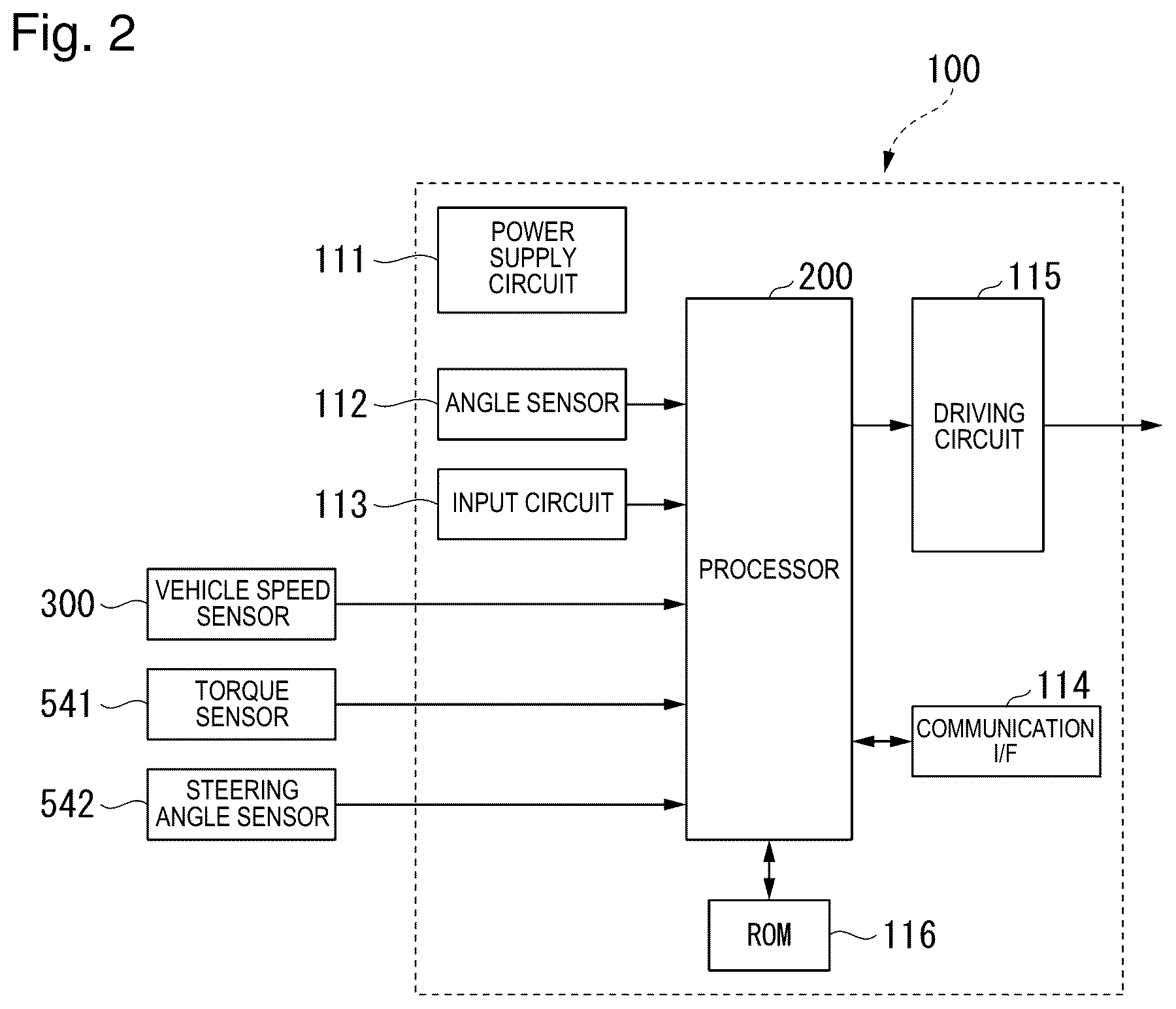 Patent US12583512 Figure 2 – Control device, electric power steering device, and control method