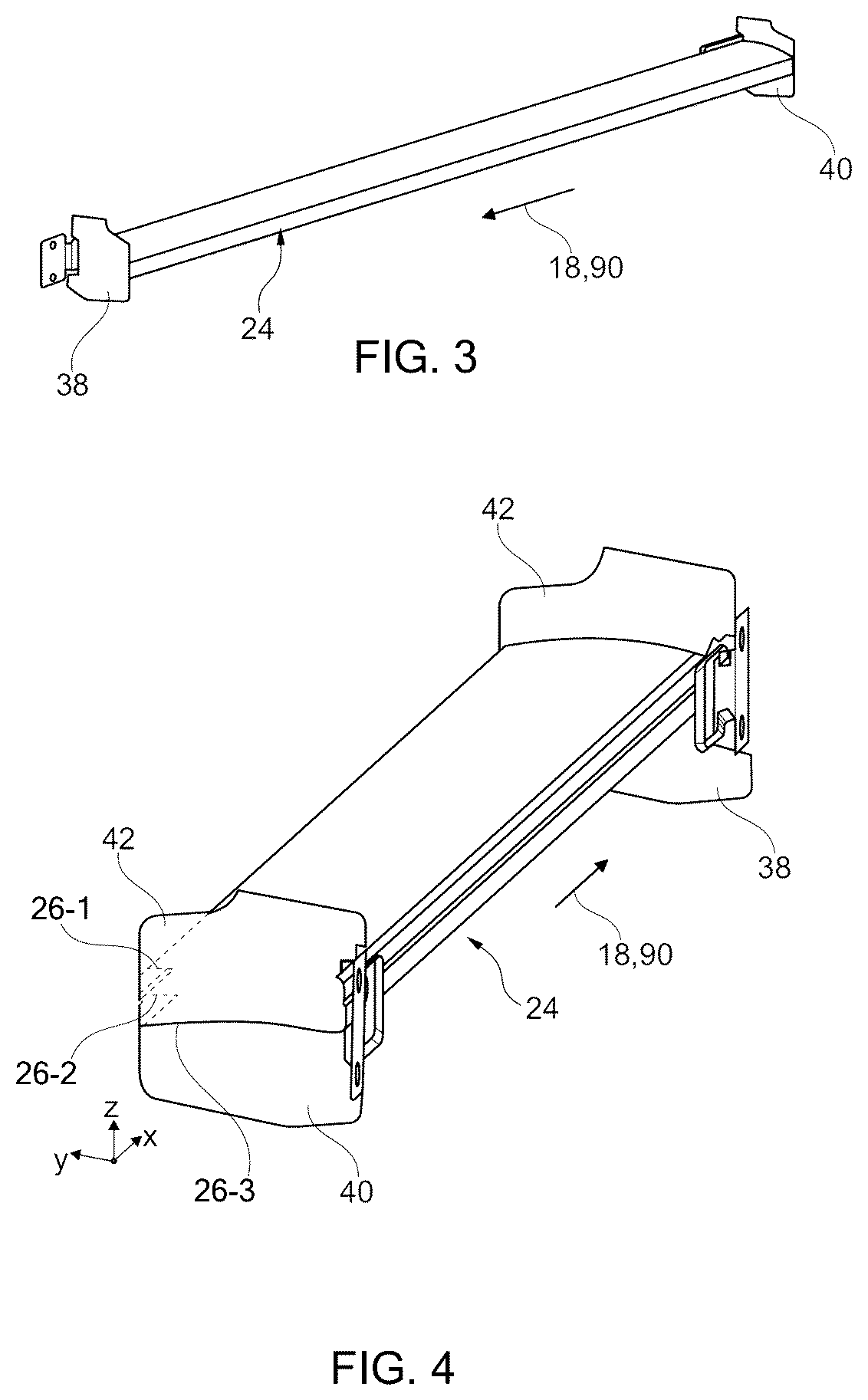 Patent US12583523 Figure 2 – Mechanical component for motor vehicle with energy absorption capability