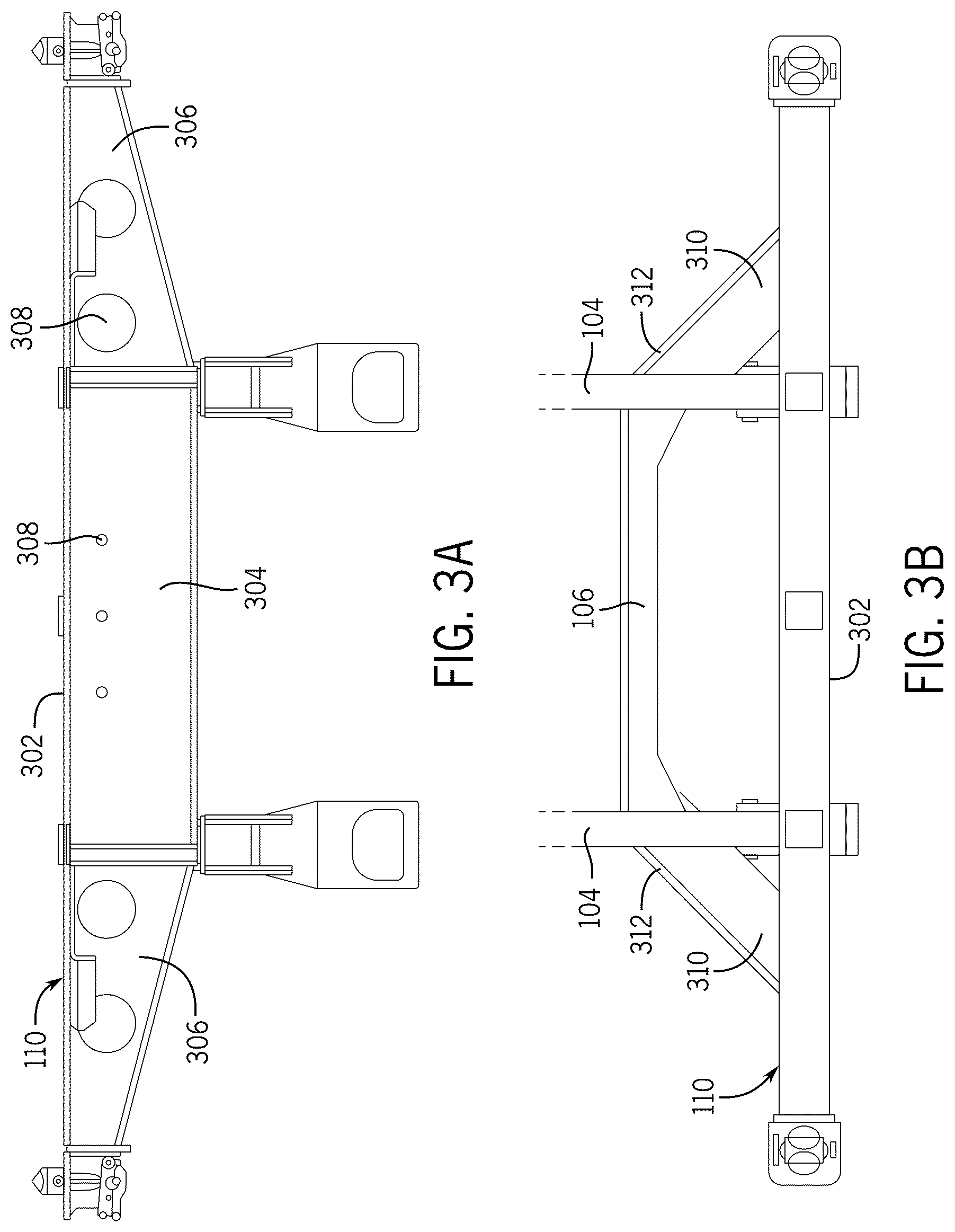 Patent US12583524 Figure 5 – Lightweight trailer with developed chassis